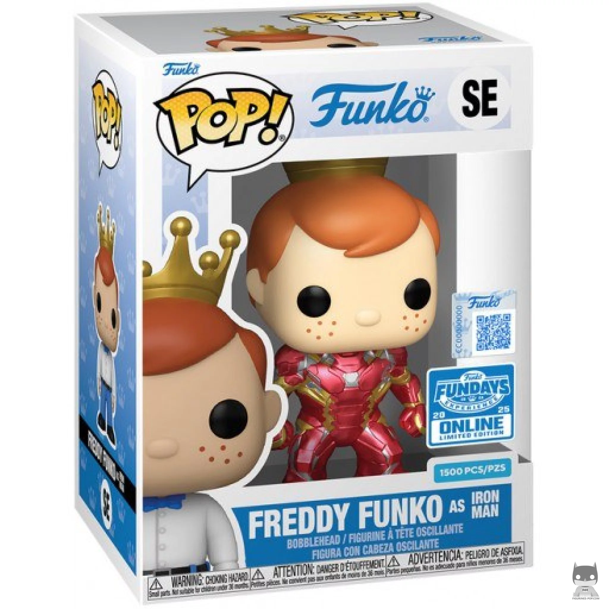 Figurine Funko POP Freddy Funko en Iron Man avec boîte
