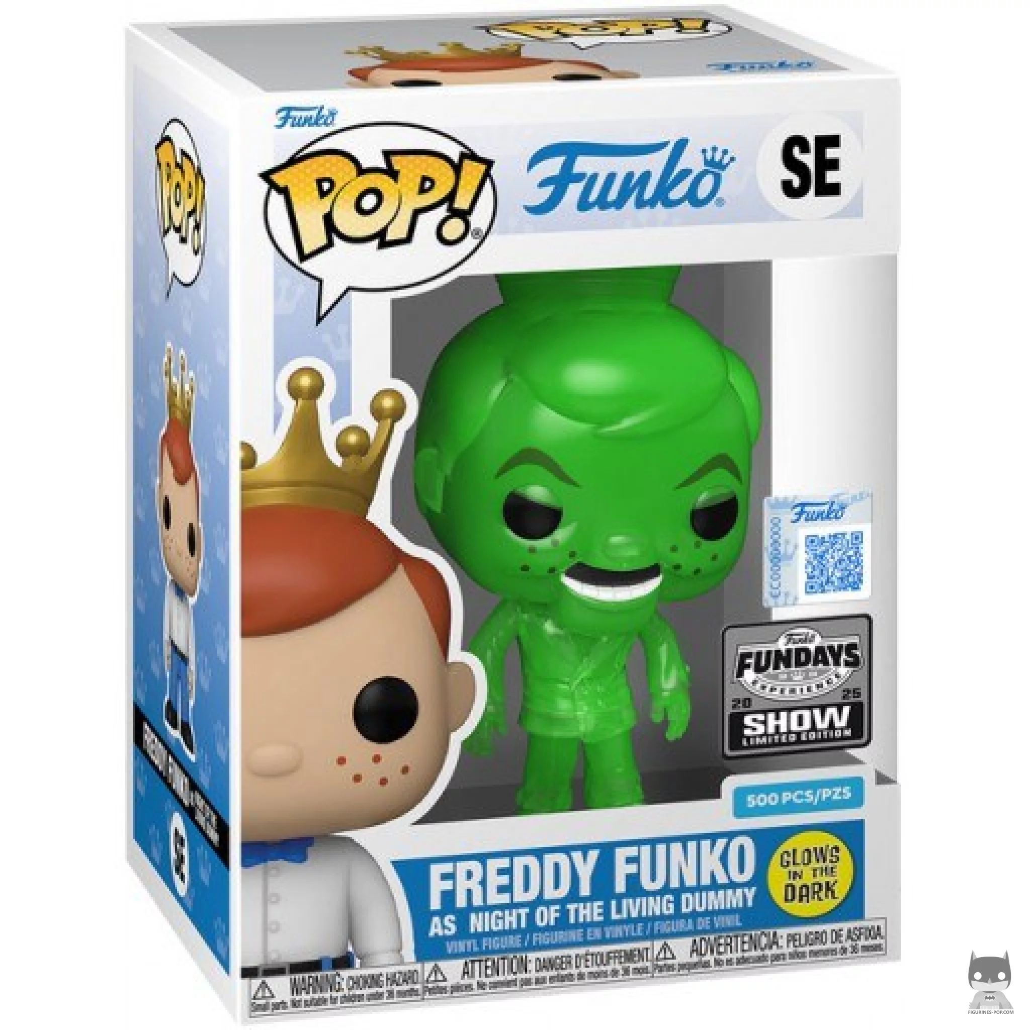 Figurine Funko POP Freddy Funko en La Nuit Des Pantins Vert (Translucent) avec boîte