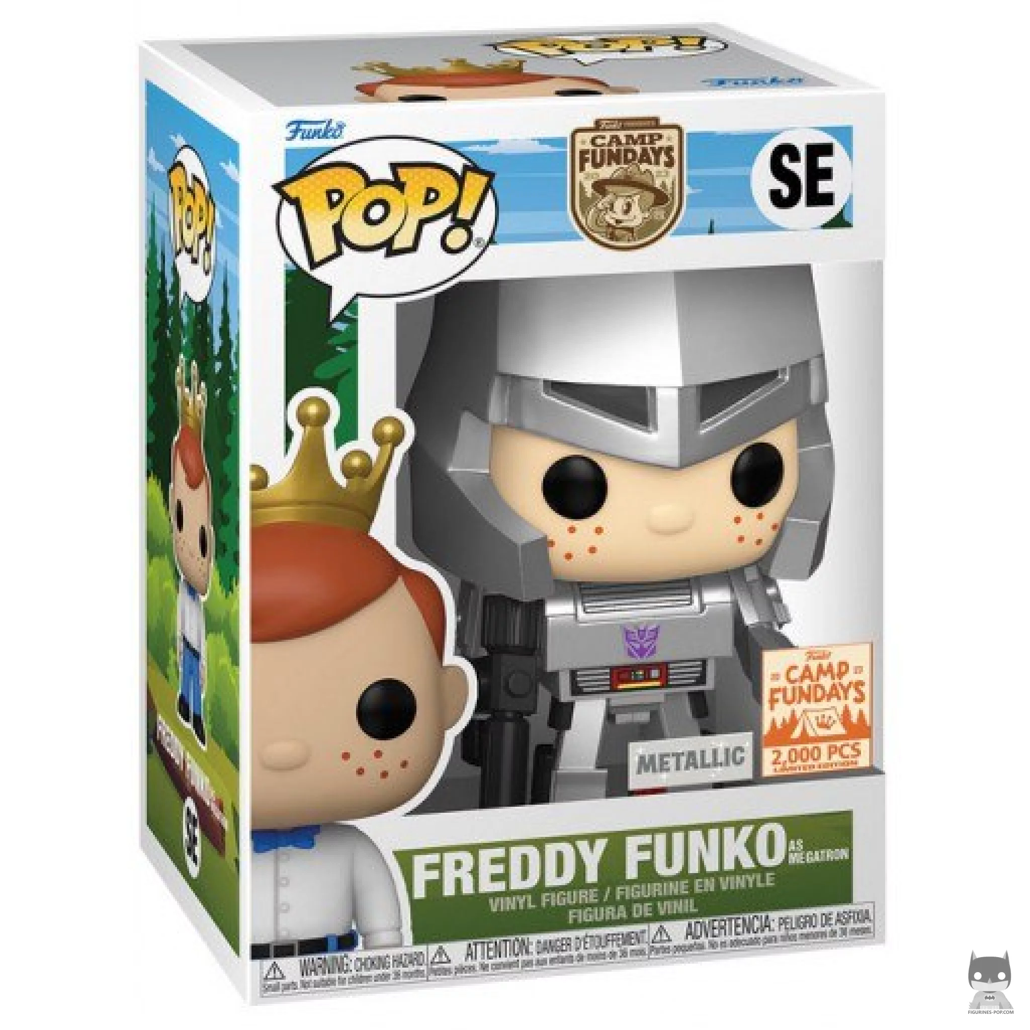 Figurine Funko POP Freddy Funko En Megatron - Métallique avec boîte