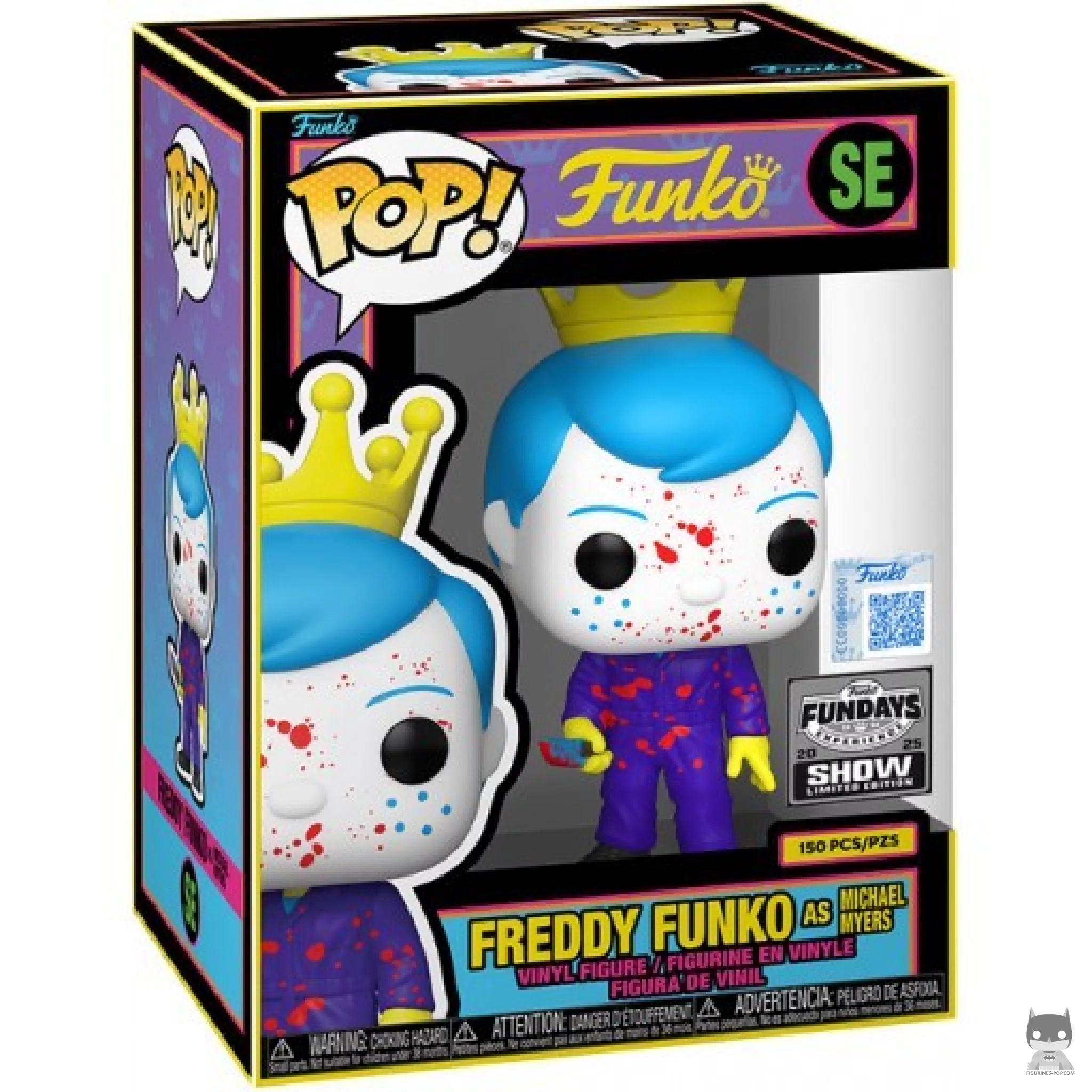 Figurine Funko POP Freddy Funko en Michael Myers (Black Light) avec boîte