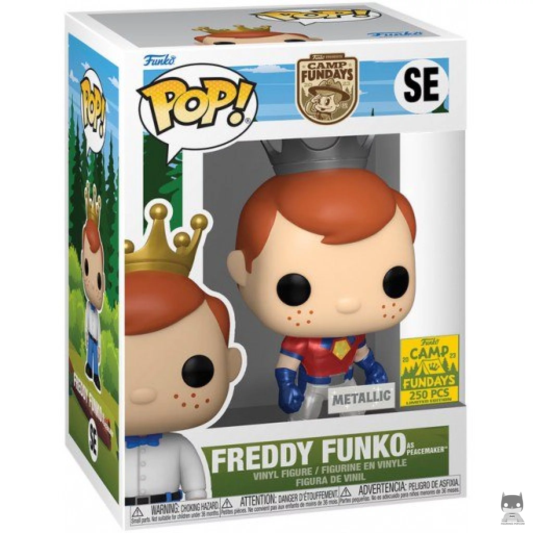 Figurine Funko POP Freddy Funko en Peacemaker (Metallic) avec boîte