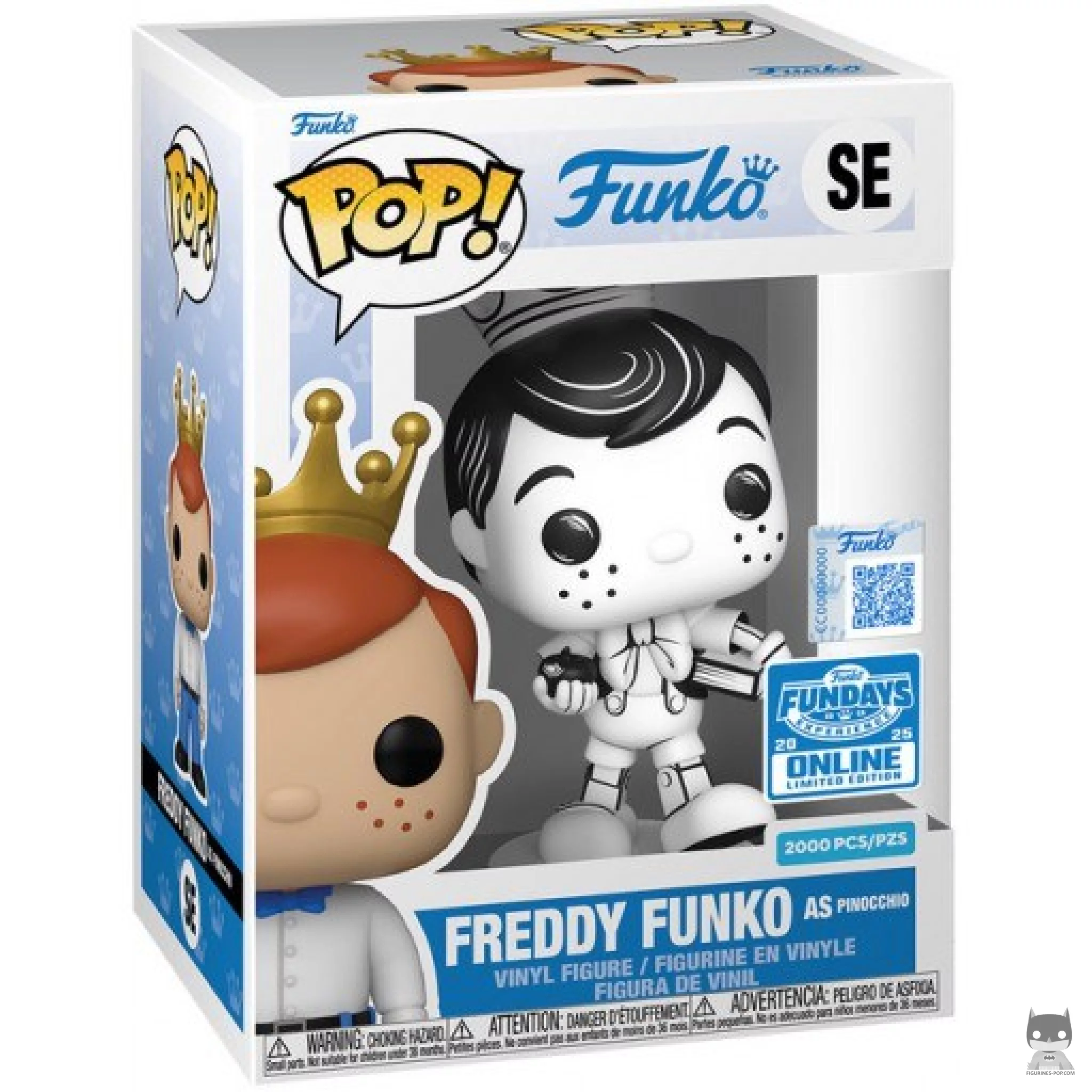 Figurine Funko POP Freddy Funko en Pinocchio (Sketched) avec boîte