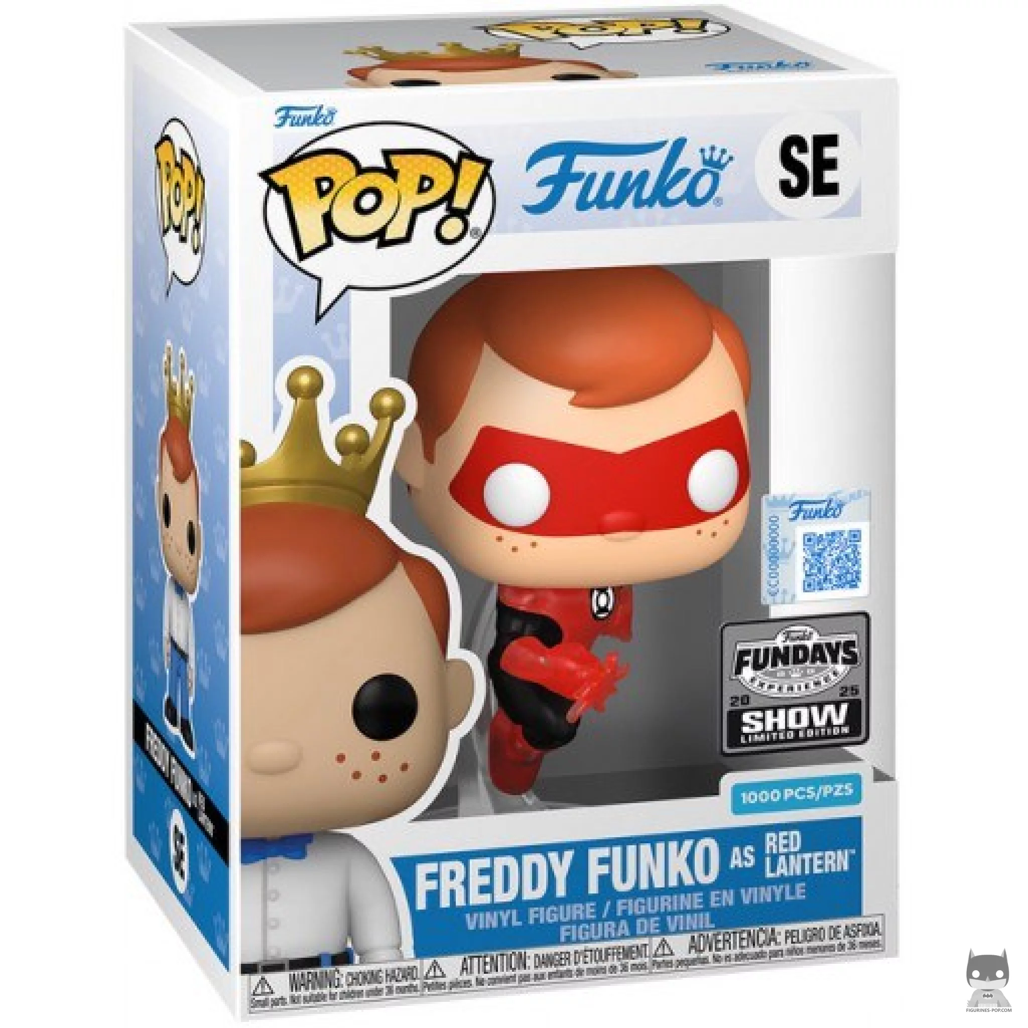 Figurine Funko POP Freddy Funko en Red Lantern (Translucent) avec boîte