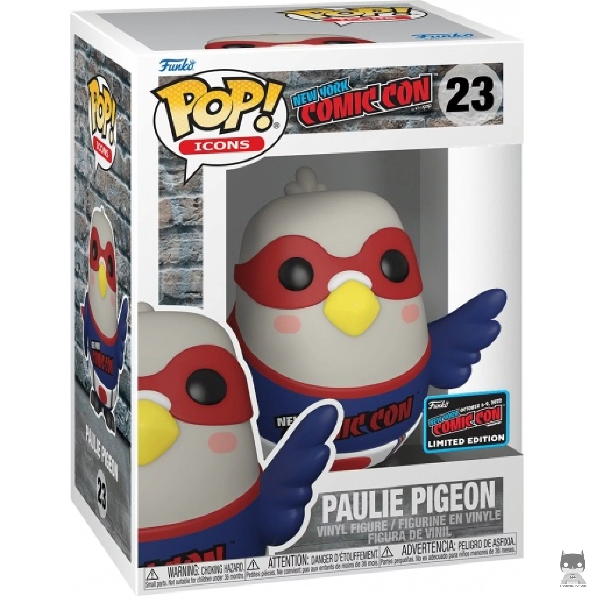 Figurine Funko POP Paulie Pigeon (NYCC Convention d'Automne 2022) avec boîte