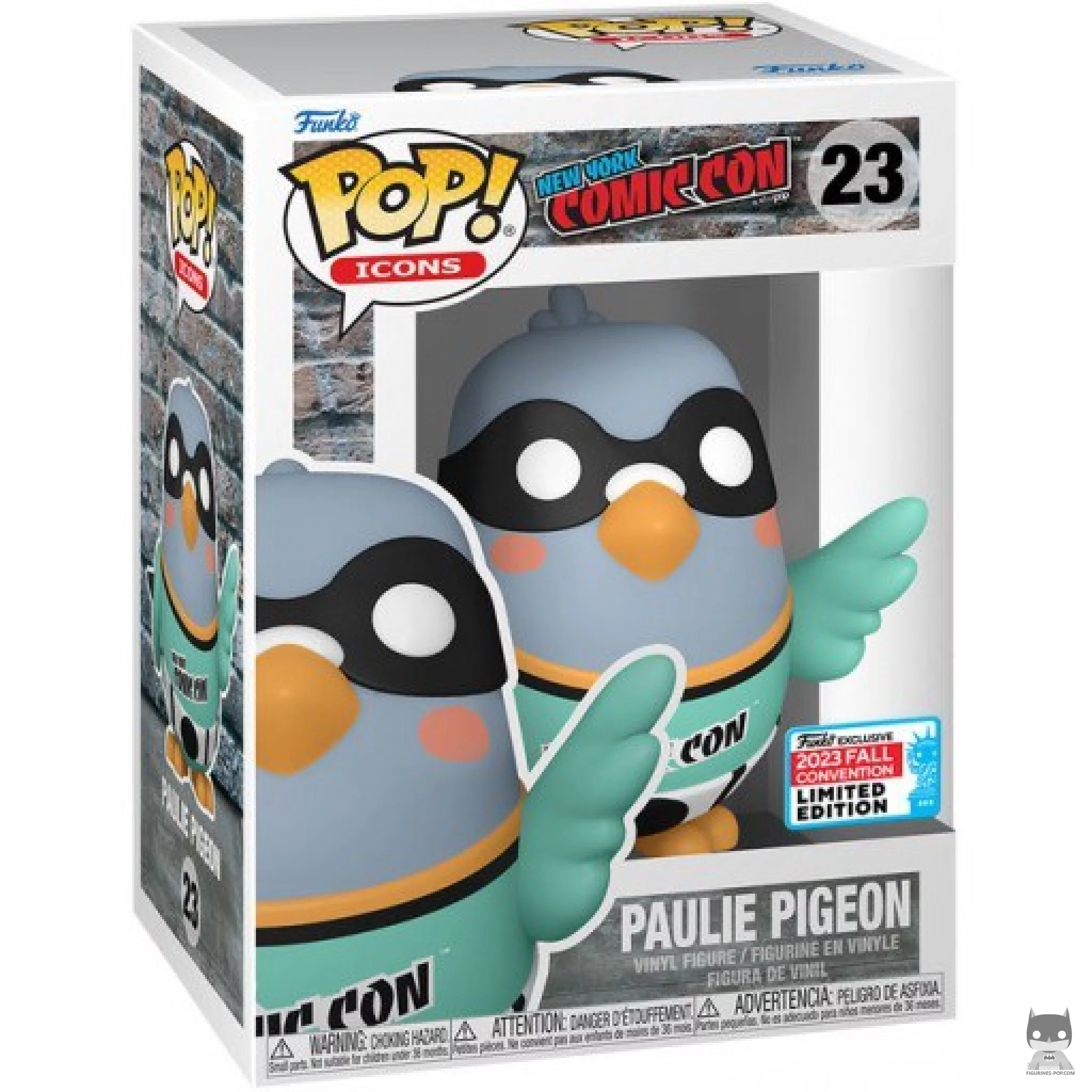 Figurine Funko POP Paulie Pigeon (NYCC Convention d'Automne 2023) avec boîte