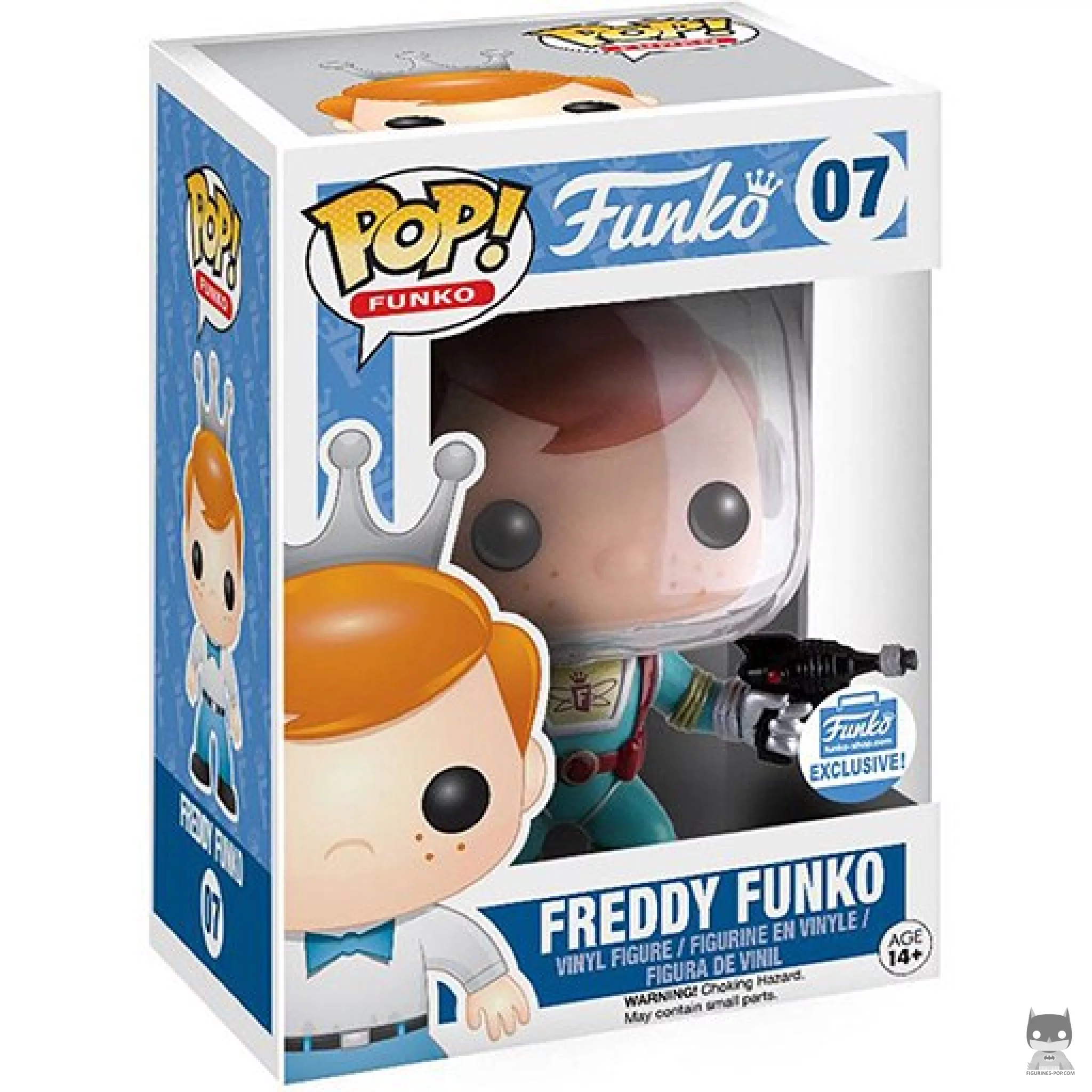 Figurine Funko POP Freddy Funko (avec pistolet laser) avec boîte