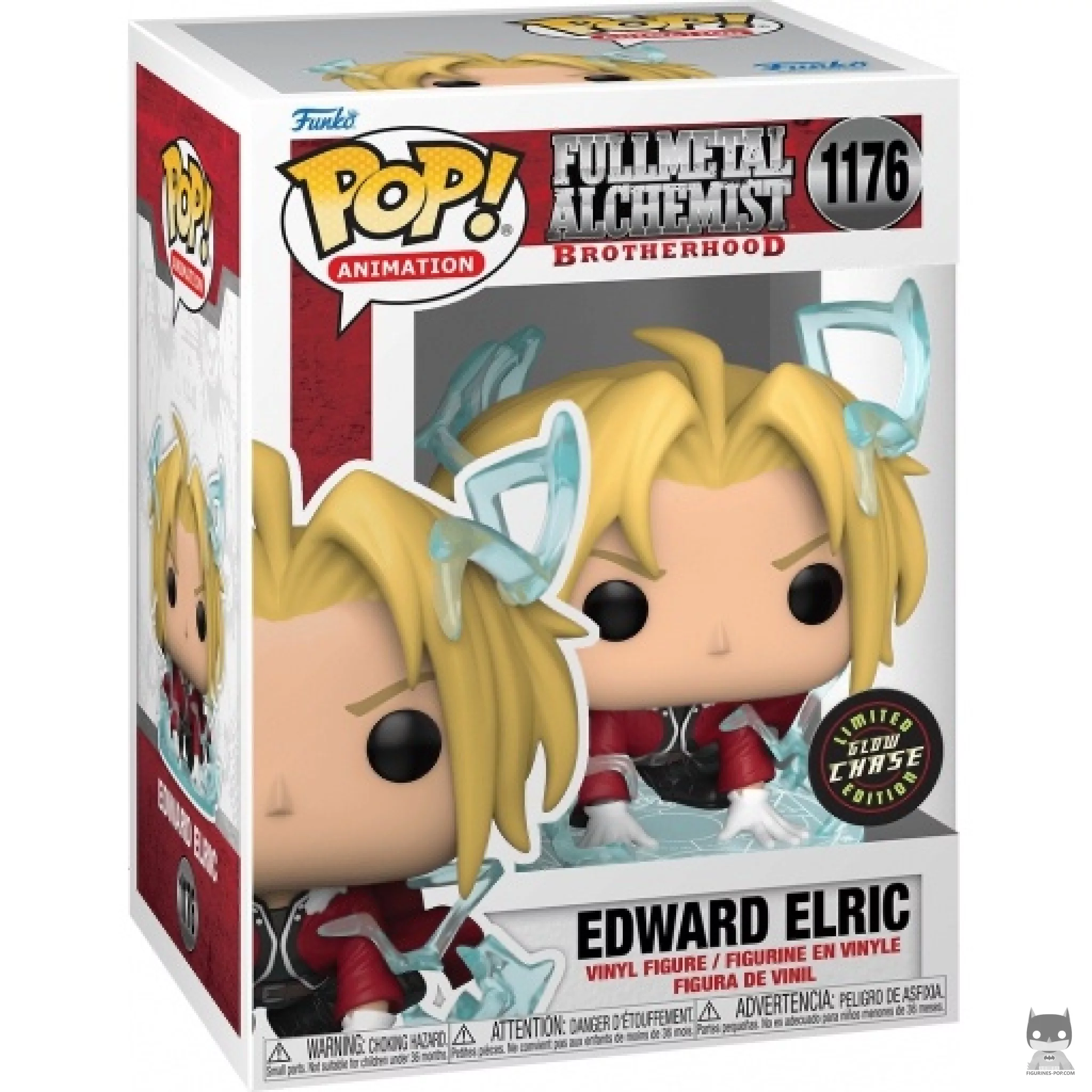 Figurine Funko POP Edward Elric (Chase & Glow in the Dark) avec boîte