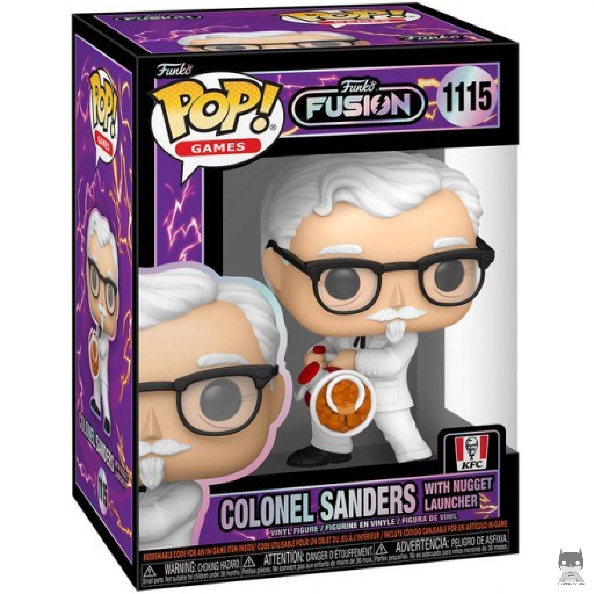 Figurine Funko POP Colonel Sanders avec Lance-Nuggets avec boîte