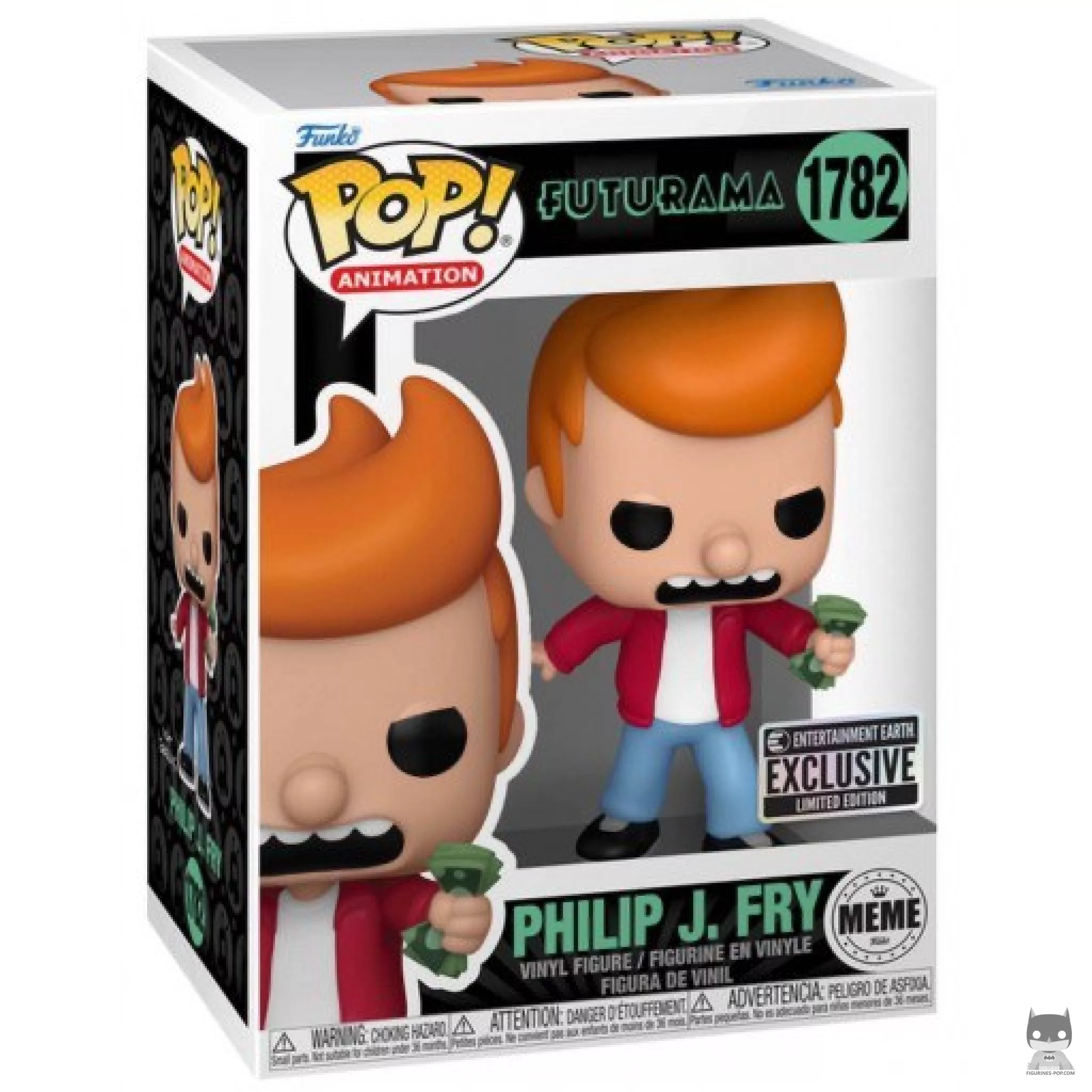 Figurine Funko POP Philip J. Fry (Meme) "Shut Up And Take My Money!" avec boîte