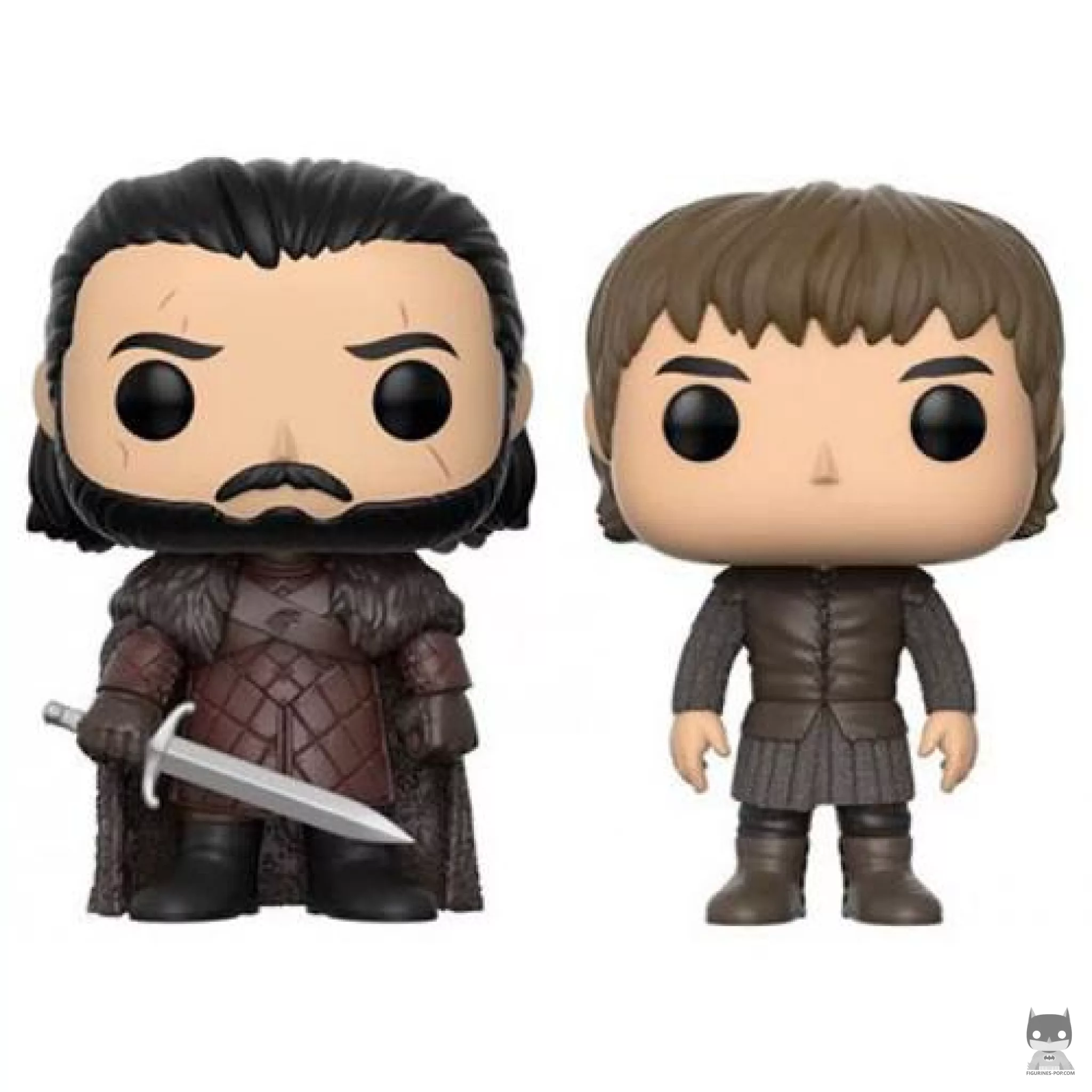 Figurine Funko POP Jon Snow & Bran Stark (Game of Thrones)