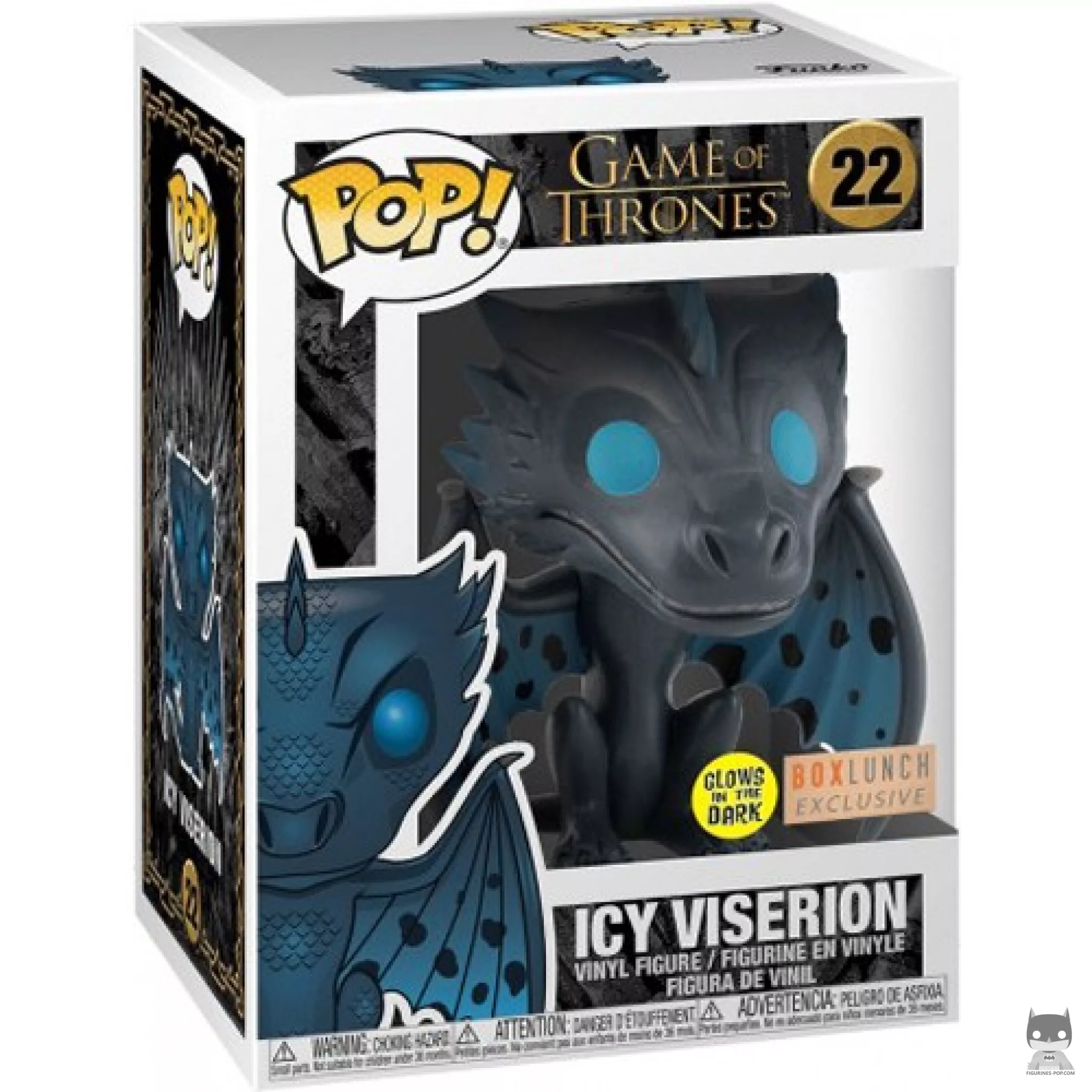 Figurine Funko POP Icy Viserion (Glow in the Dark) avec boîte