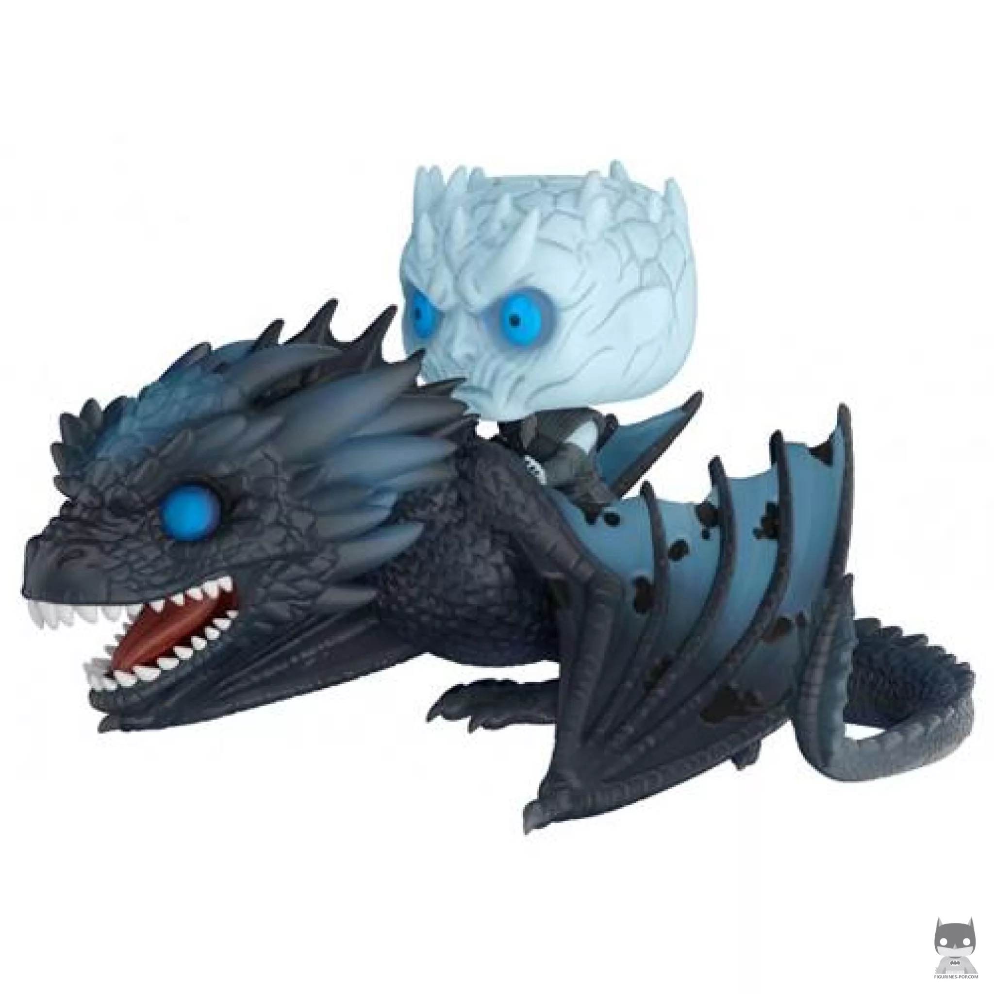 Figurine Funko POP Roi de la Nuit chevauchant Viserion glacé (Glow in the Dark) (Game of Thrones)