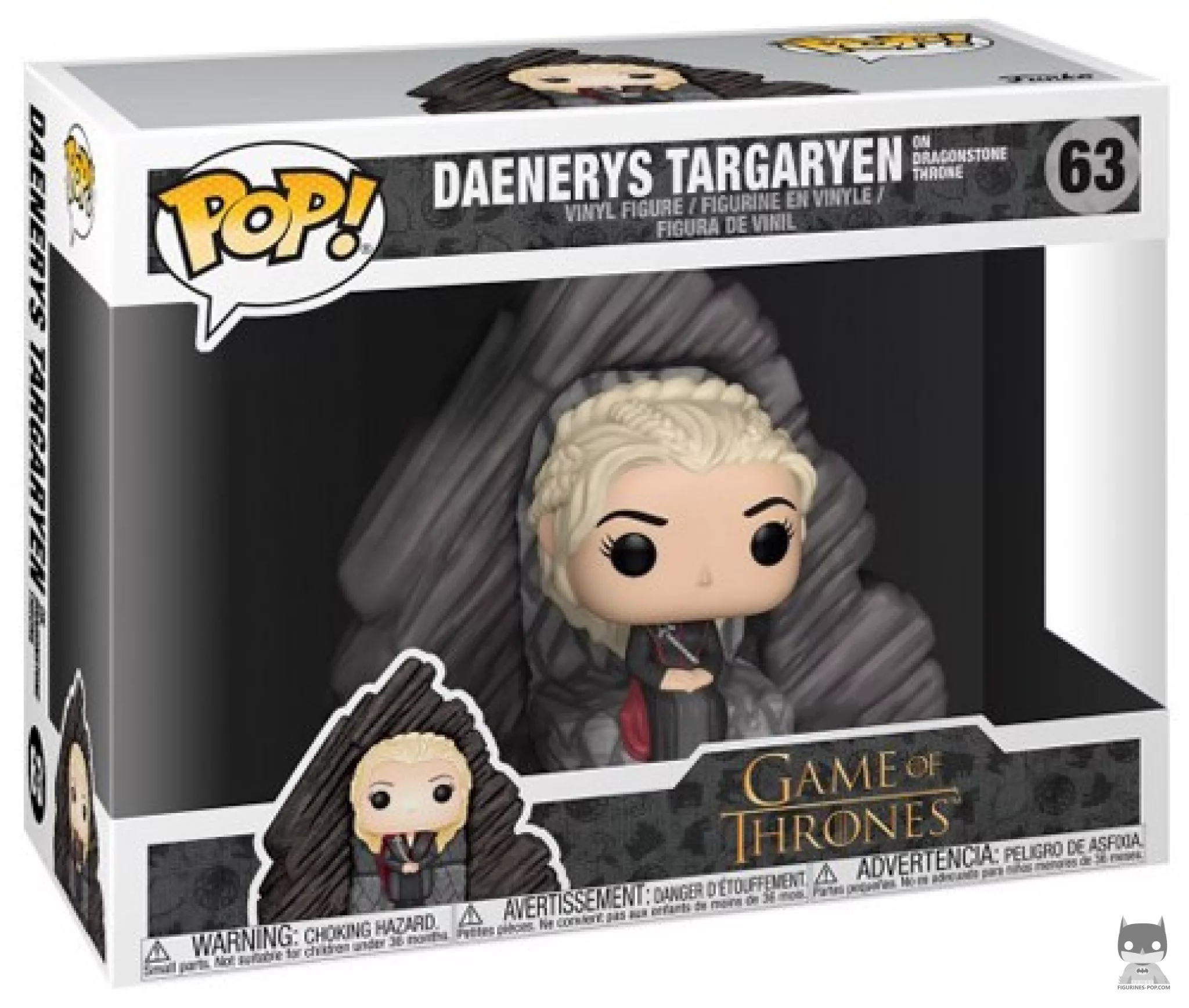Figurine Funko POP Daenerys Targaryen (Dragonstone Trône) avec boîte