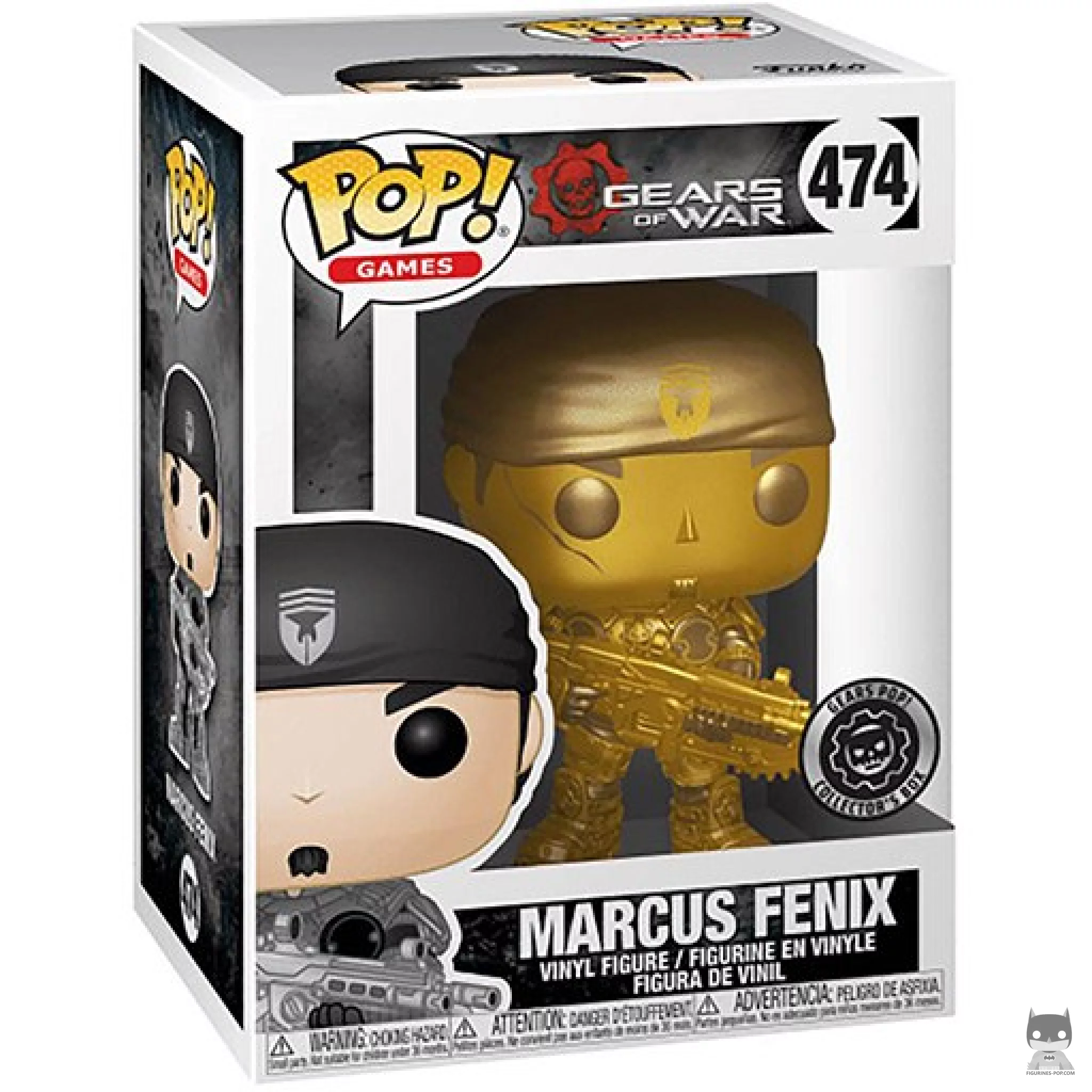 Figurine Funko POP Marcus Fenix (Gold) avec boîte