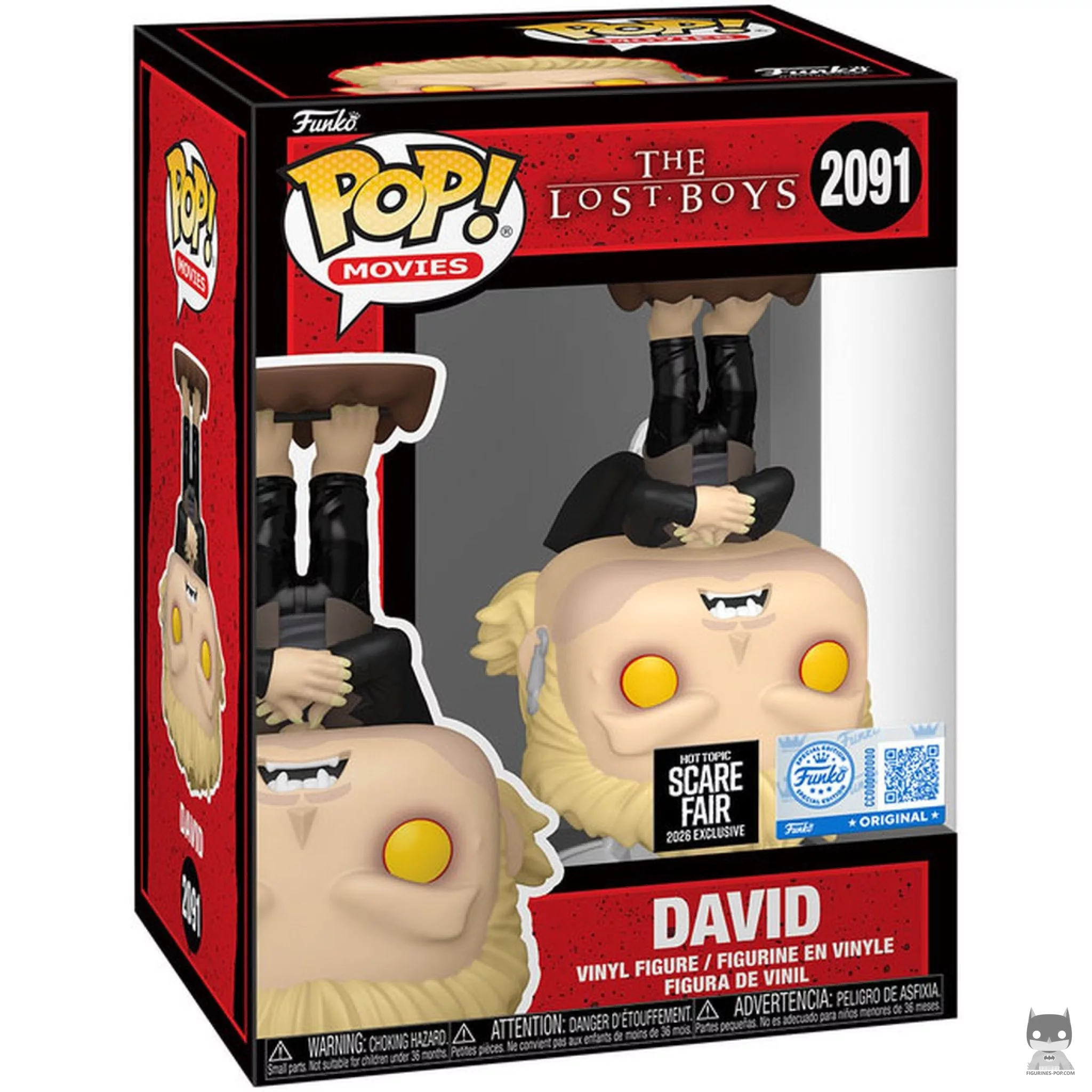 Figurine Funko POP David (Suspendu à l'envers) avec boîte