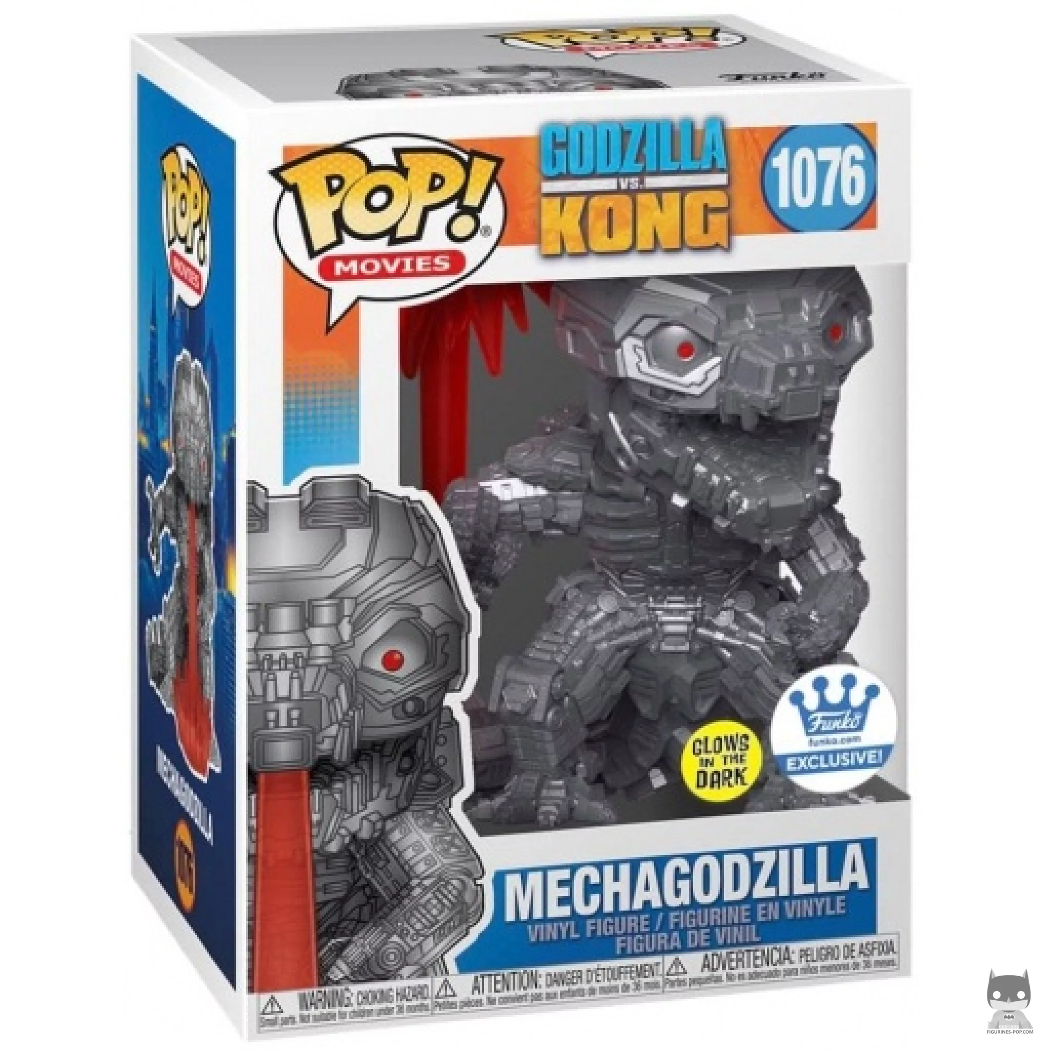 Figurine Funko POP MechaGodzilla (Glow in the Dark) avec boîte
