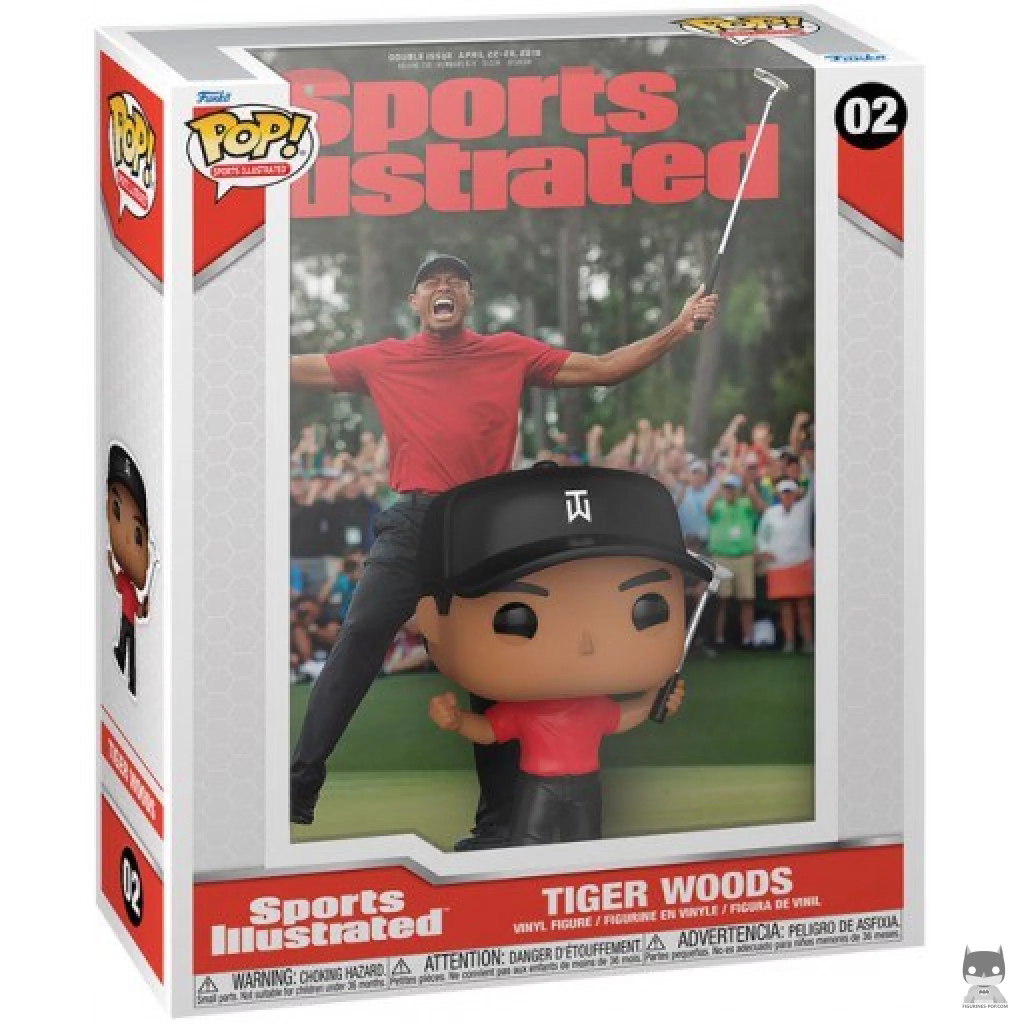 Figurine Funko POP Sports Illustrated Cover : Tiger Woods avec boîte