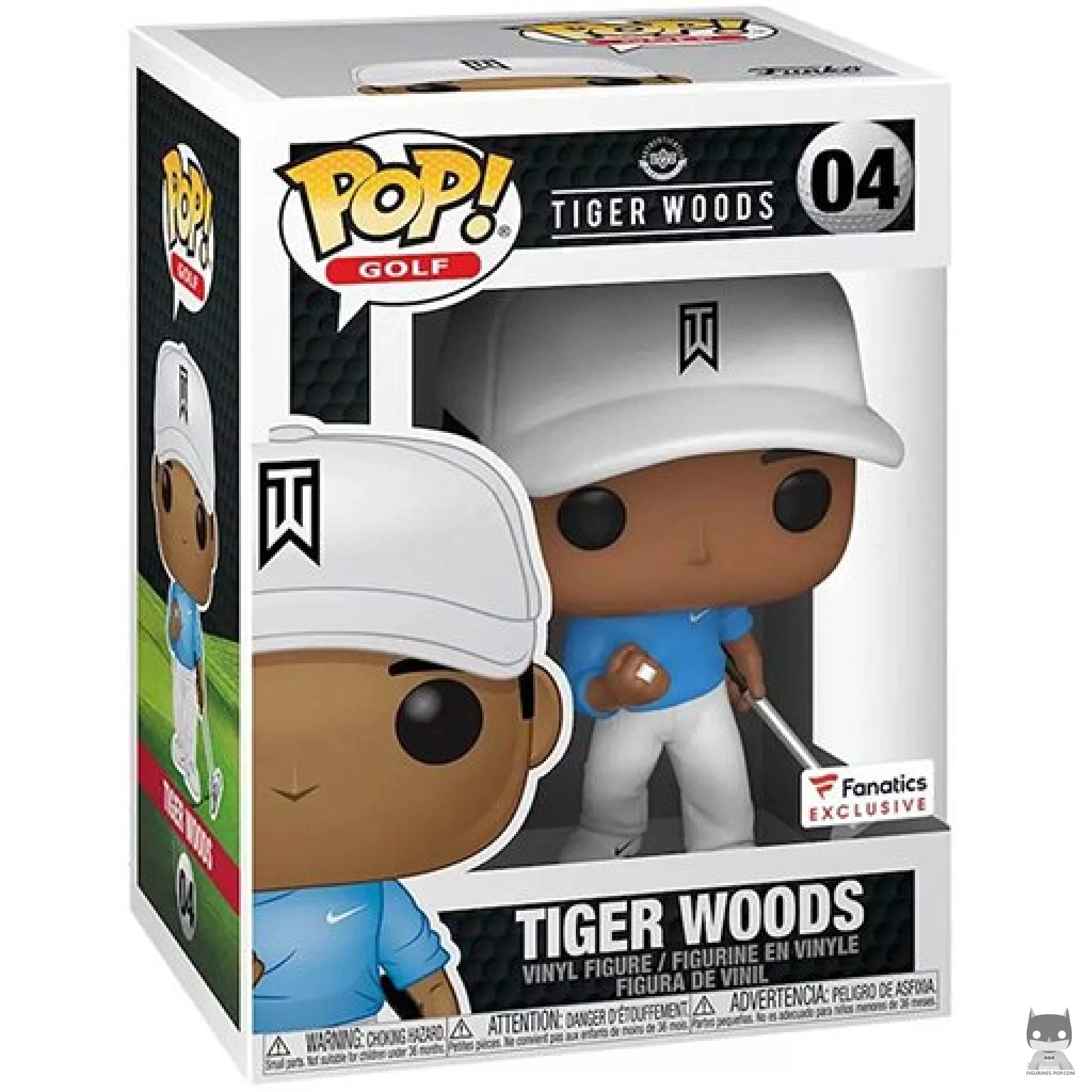 Figurine Funko POP Tiger Woods (Bleu) avec boîte