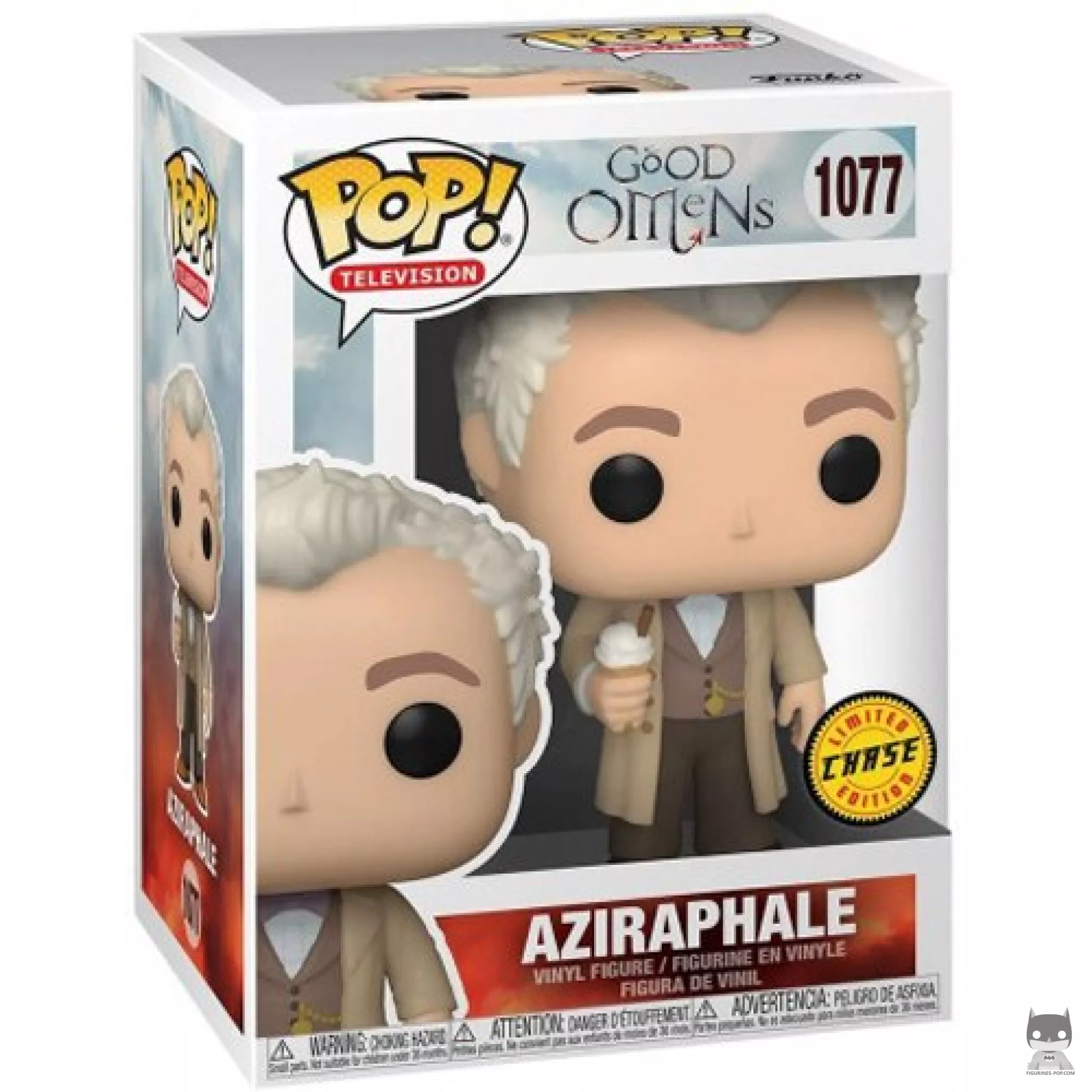 Figurine Funko POP Aziraphale (Chase) avec boîte