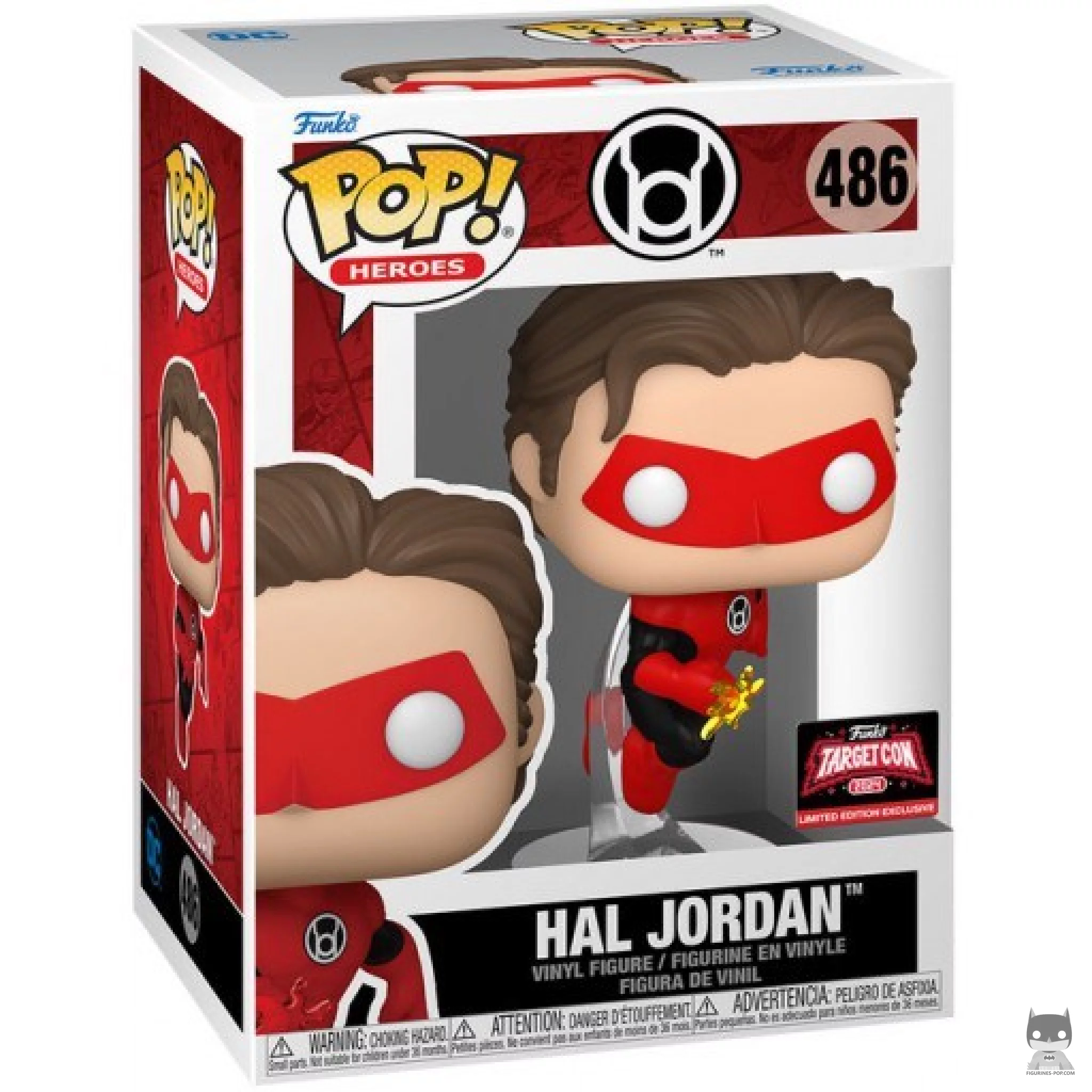 Figurine Funko POP Hal Jordan (Red Lantern) avec boîte