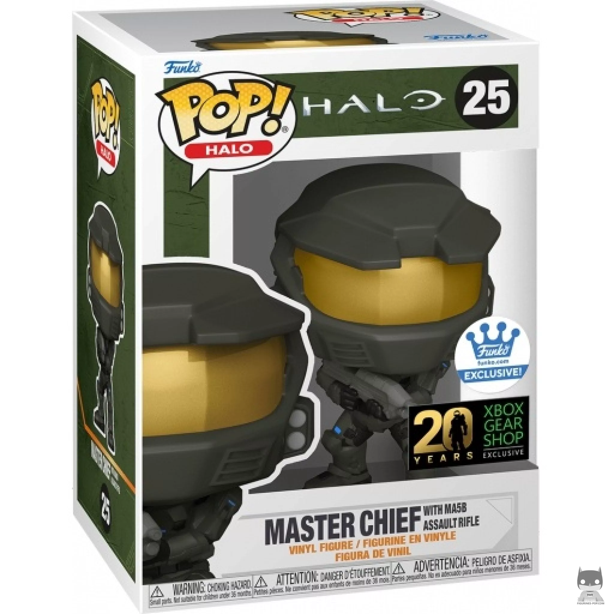 Figurine Funko POP Master Chief avec Fusil Assaut MA5B avec boîte