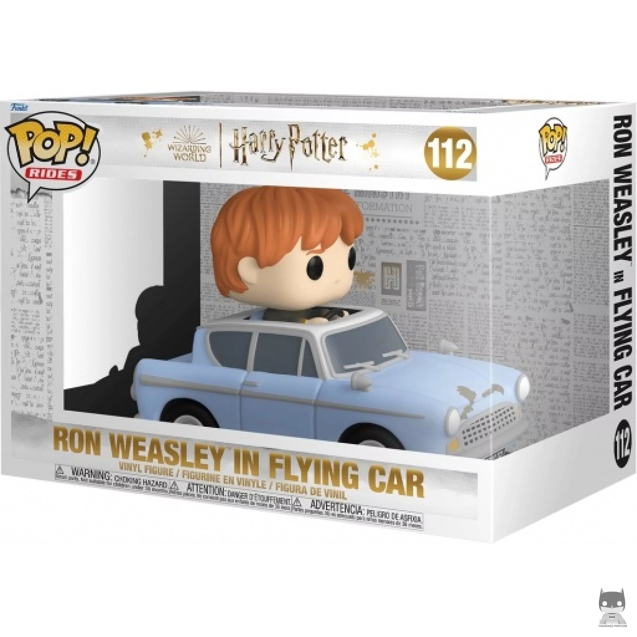 Figurine Funko POP Ron Weasley dans Voiture Volante avec boîte