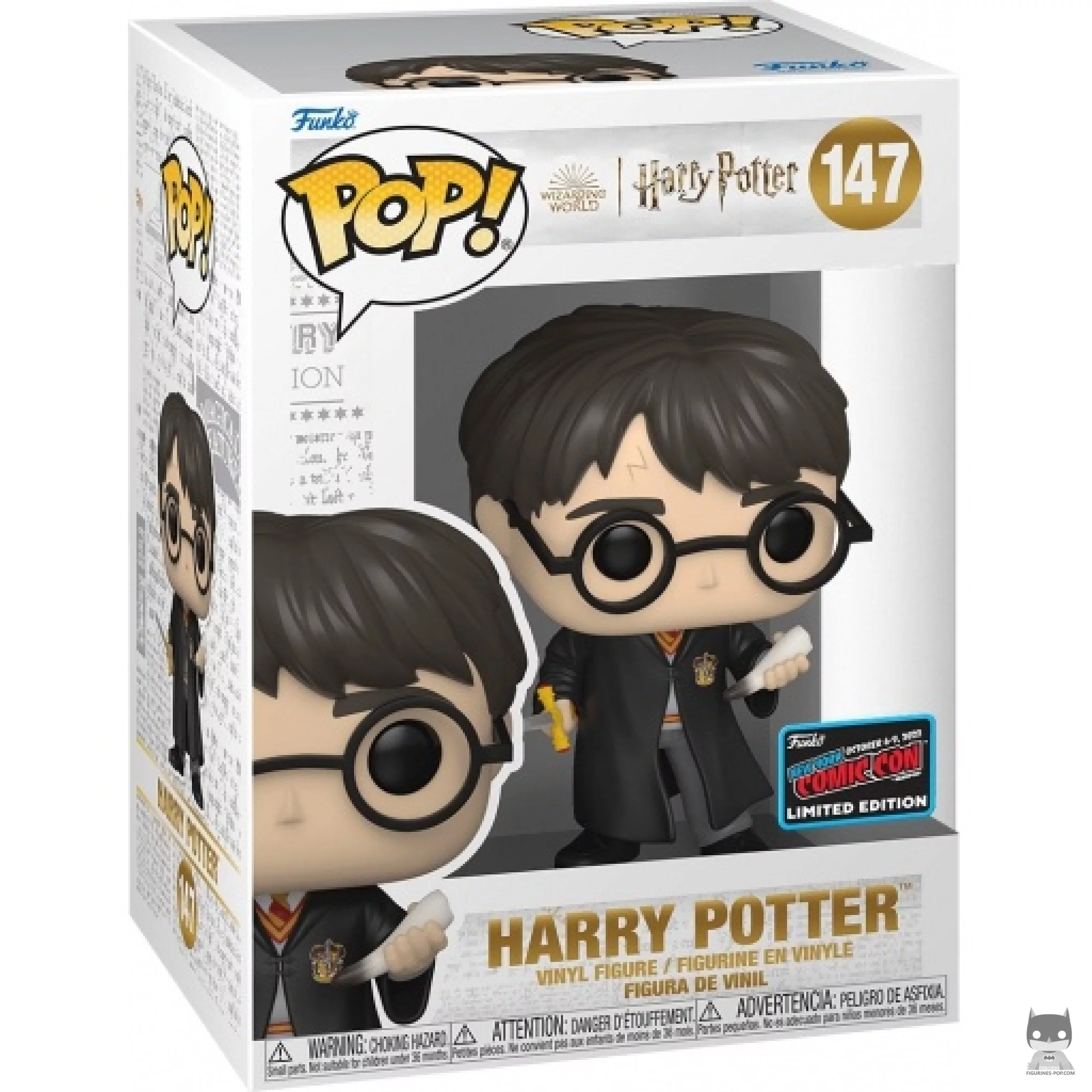 Figurine Funko POP Harry Potter  avec épée de Gryffindor Sword & Croc du Basilisc avec boîte