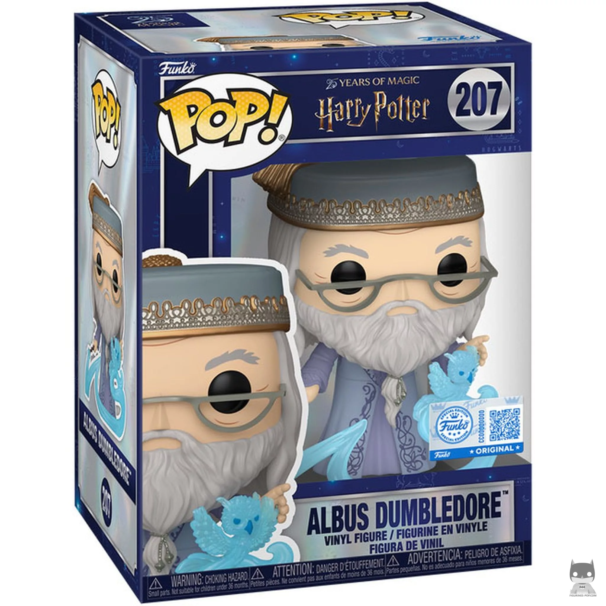 Figurine Funko POP Albus Dumbledore avec son Patronus (Phénix) avec boîte