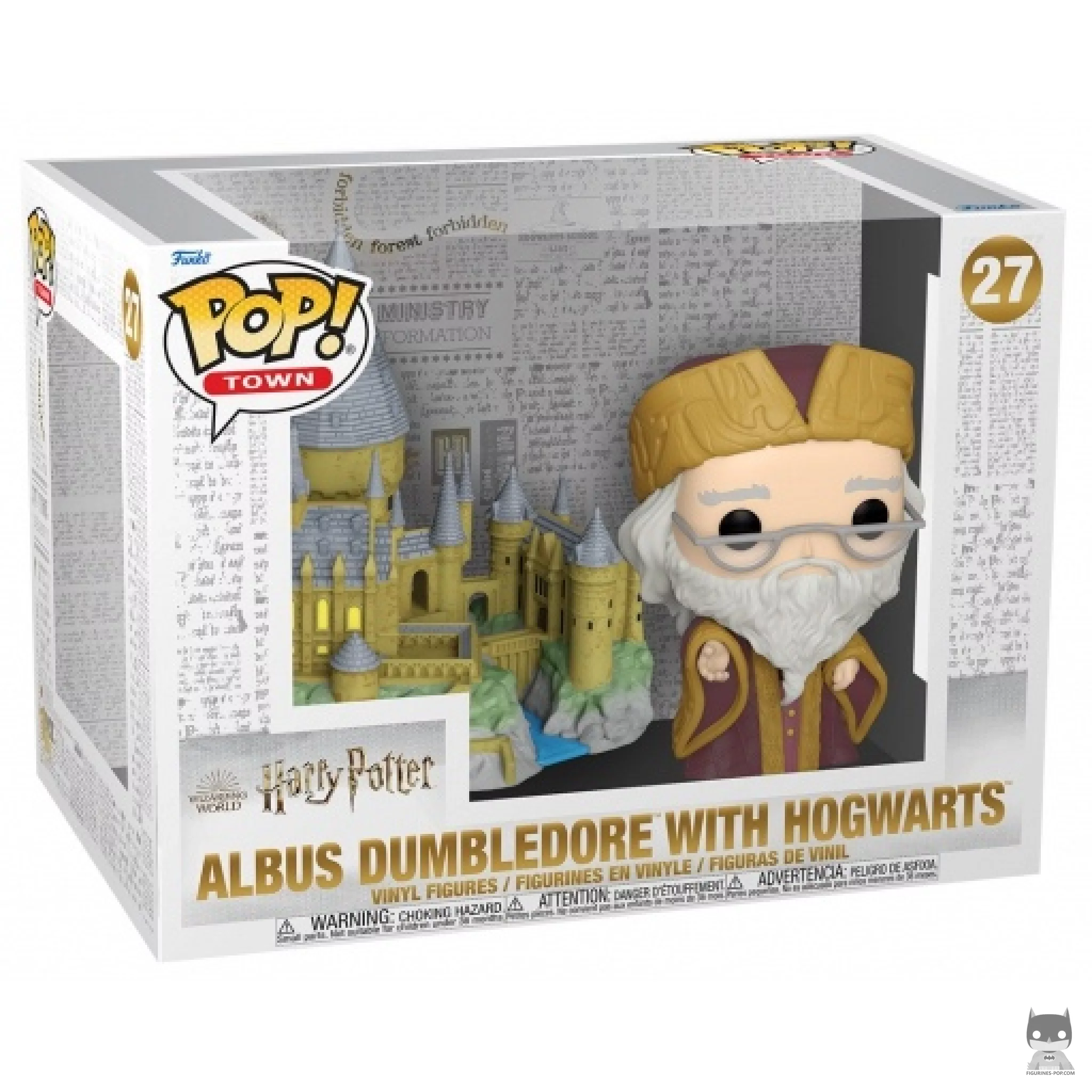Figurine Funko POP Dumbledore avec Poudlard avec boîte