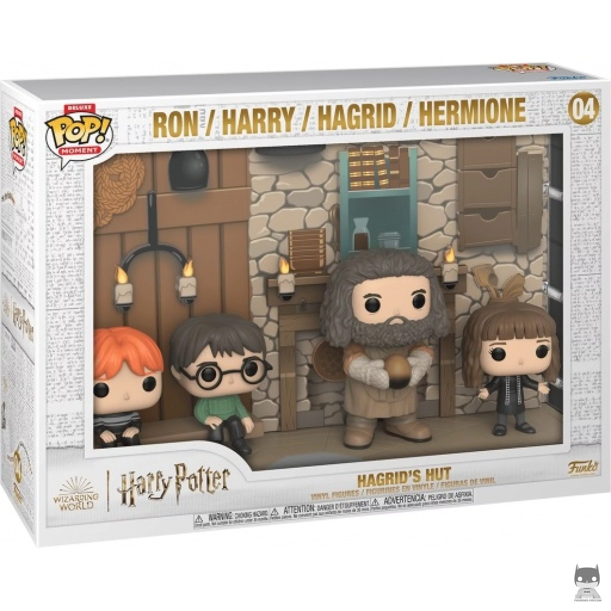Figurine Funko POP La Cabane d'Hagrid (Ron, Harry, Hagrid & Hermione) avec boîte
