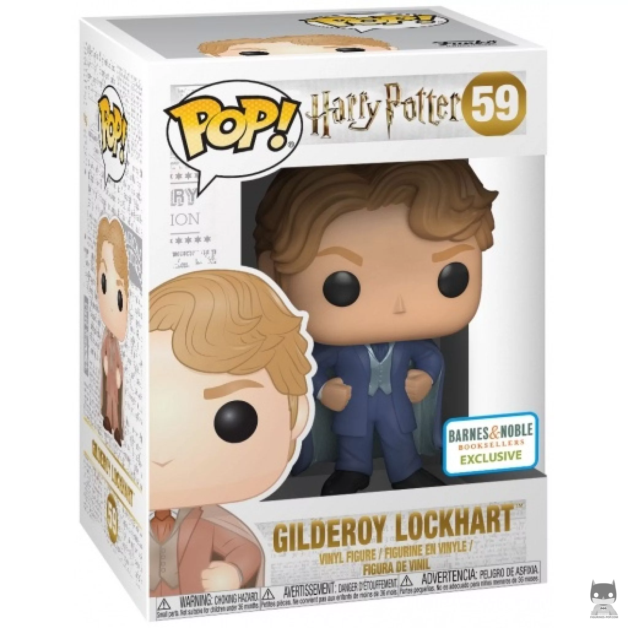 Figurine Funko POP Gilderoy Lockhart (Bleu) avec boîte