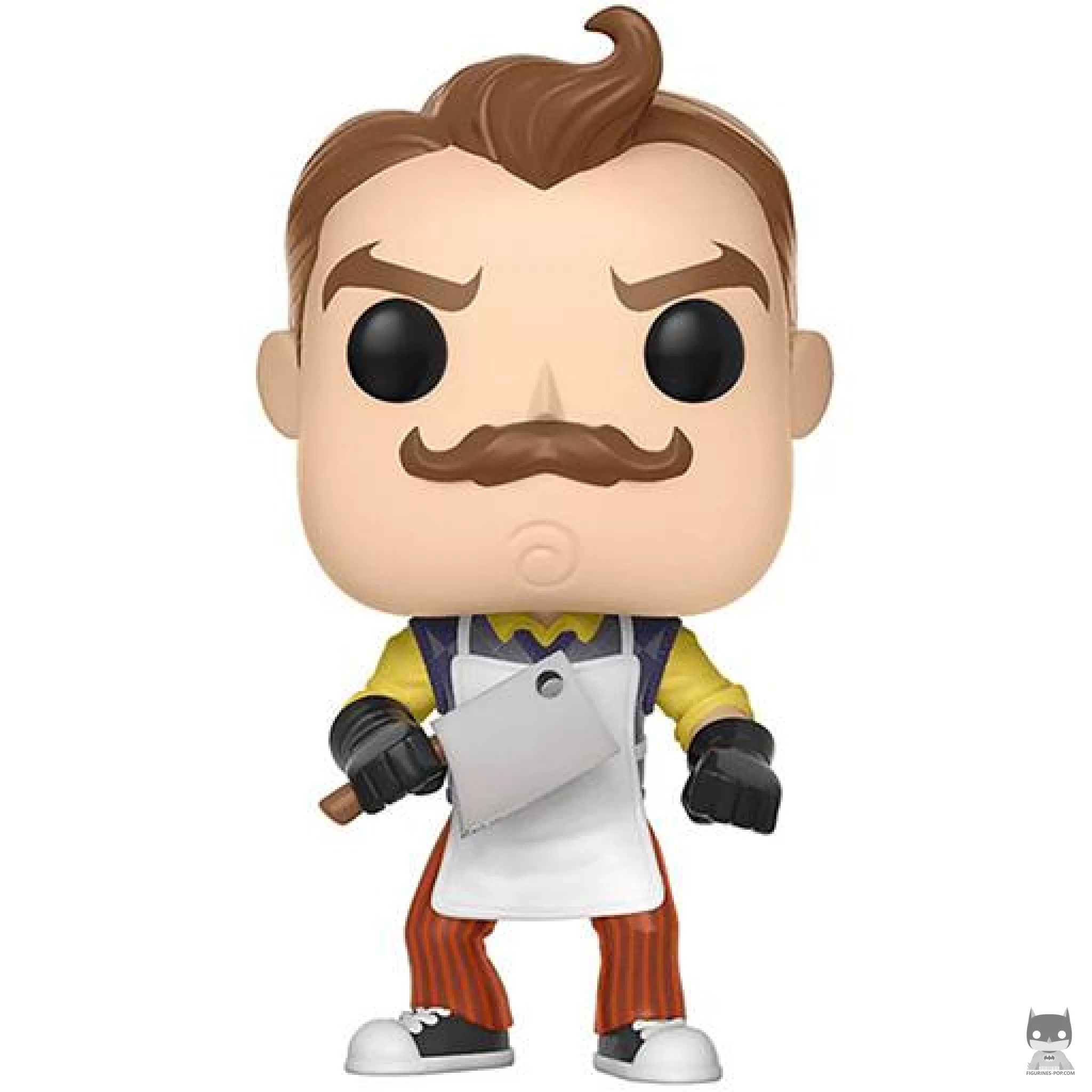 Figurine Funko POP Le Voisin avec tablier et couperet (Hello Neighbor)