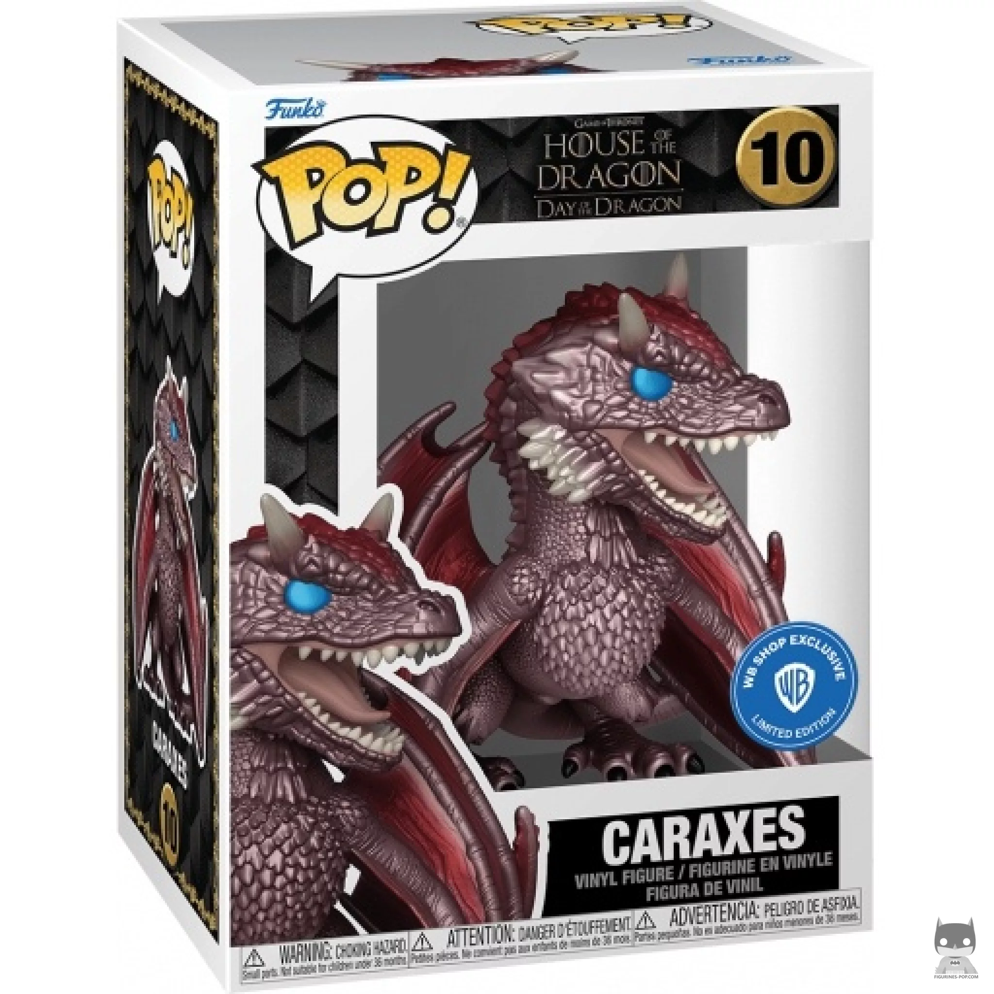 Figurine Funko POP Caraxes (Metallic) avec boîte