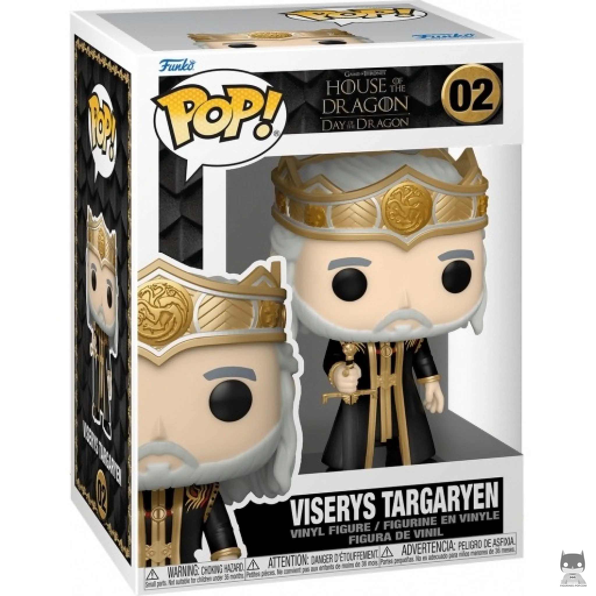 Figurine Funko POP Viserys Targaryen avec boîte