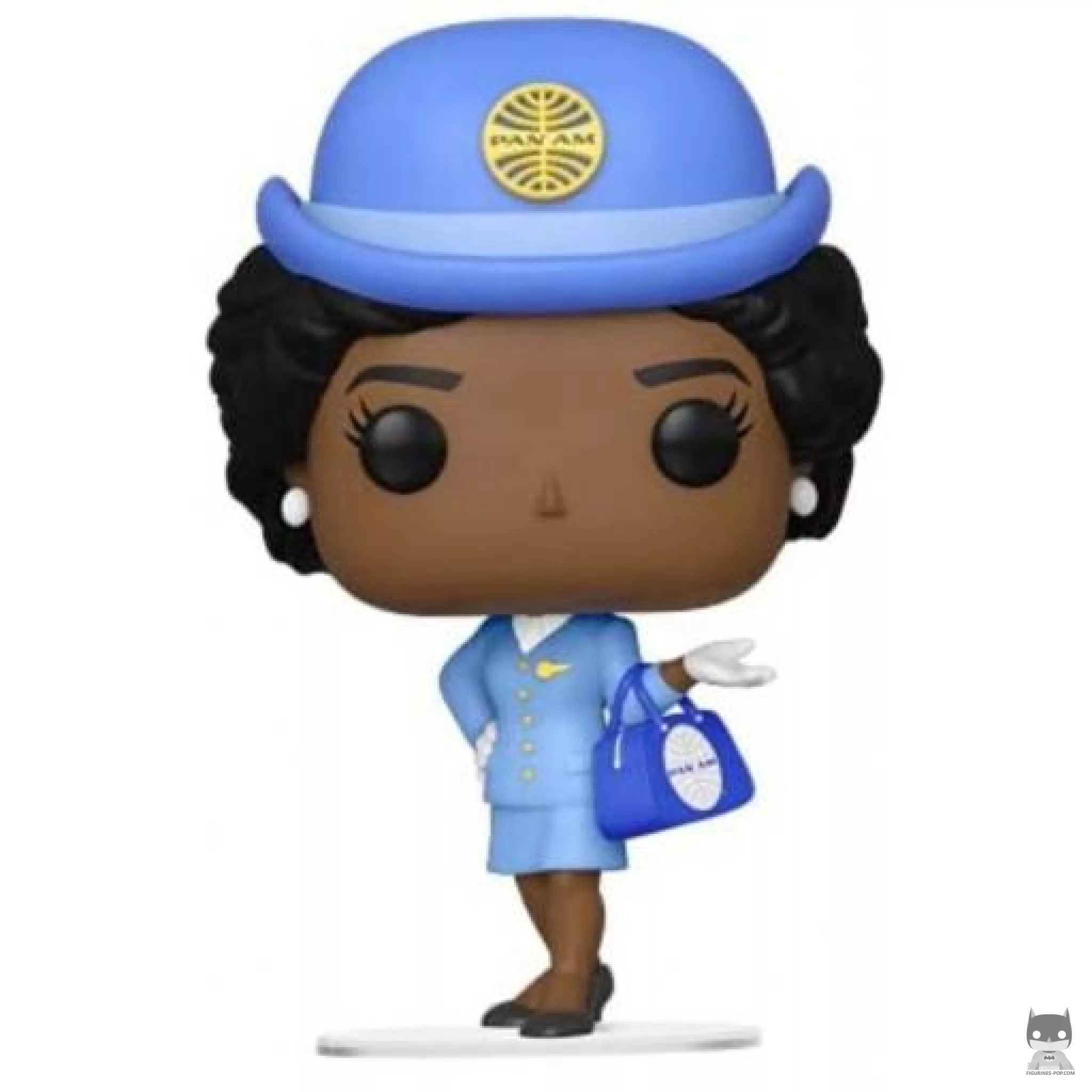 Figurine Funko POP Hôtesse de l'air Pan Am avec sac bleu (Icônes de marques)