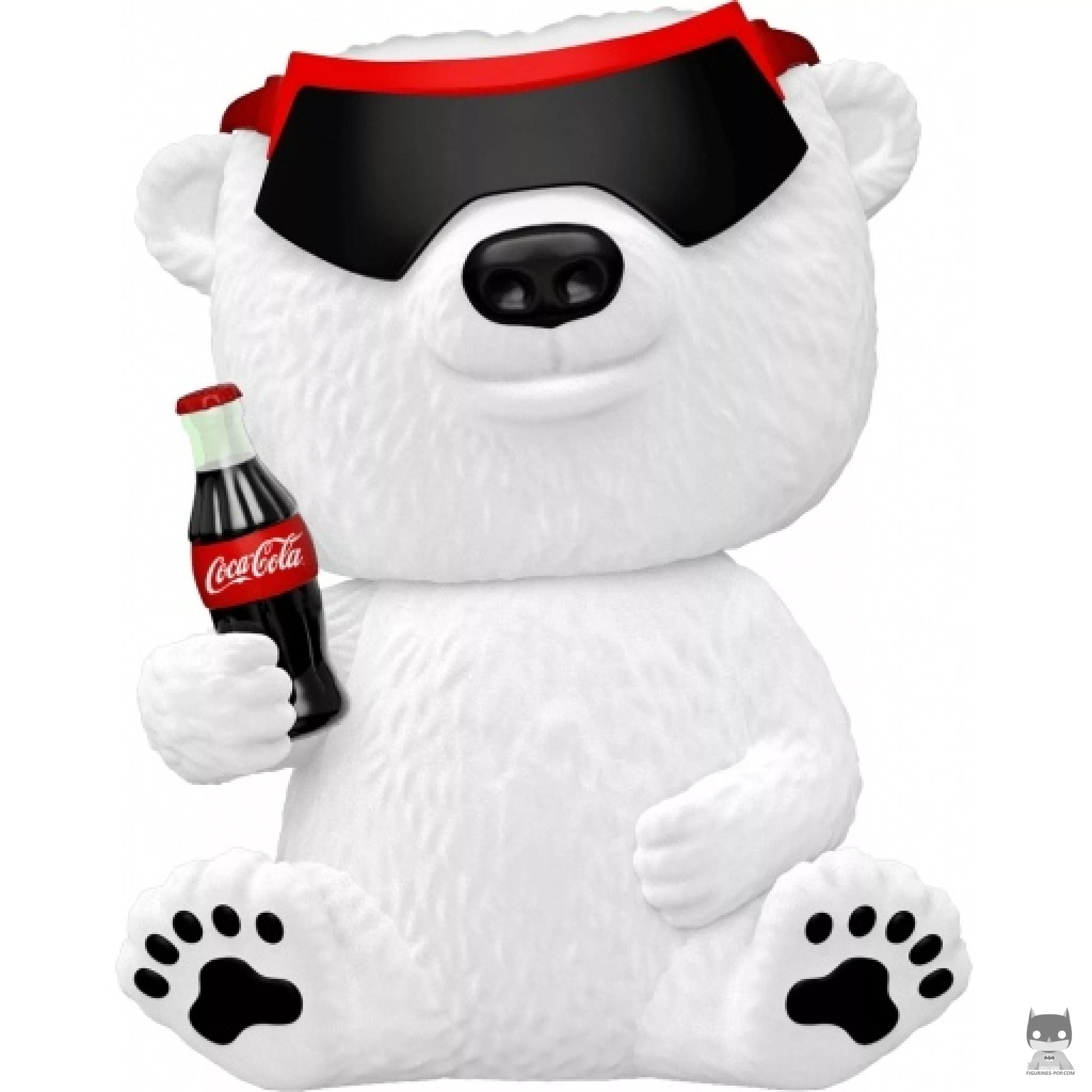 Figurine Funko POP Ours polaire Coca-Cola Années 90 (Flocked) (Icônes de marques)