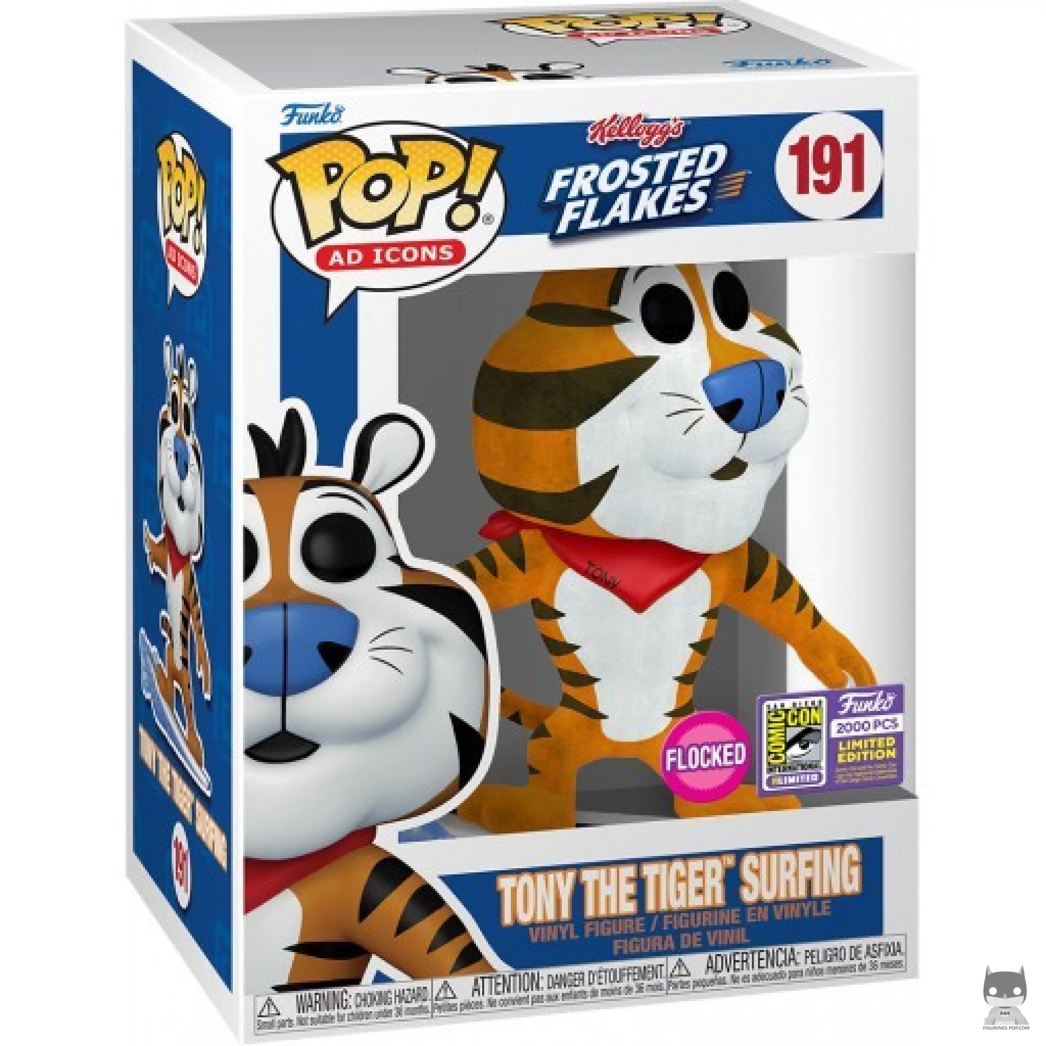 Figurine Funko POP Tony Le Tigre Surfeur (Flocked) avec boîte