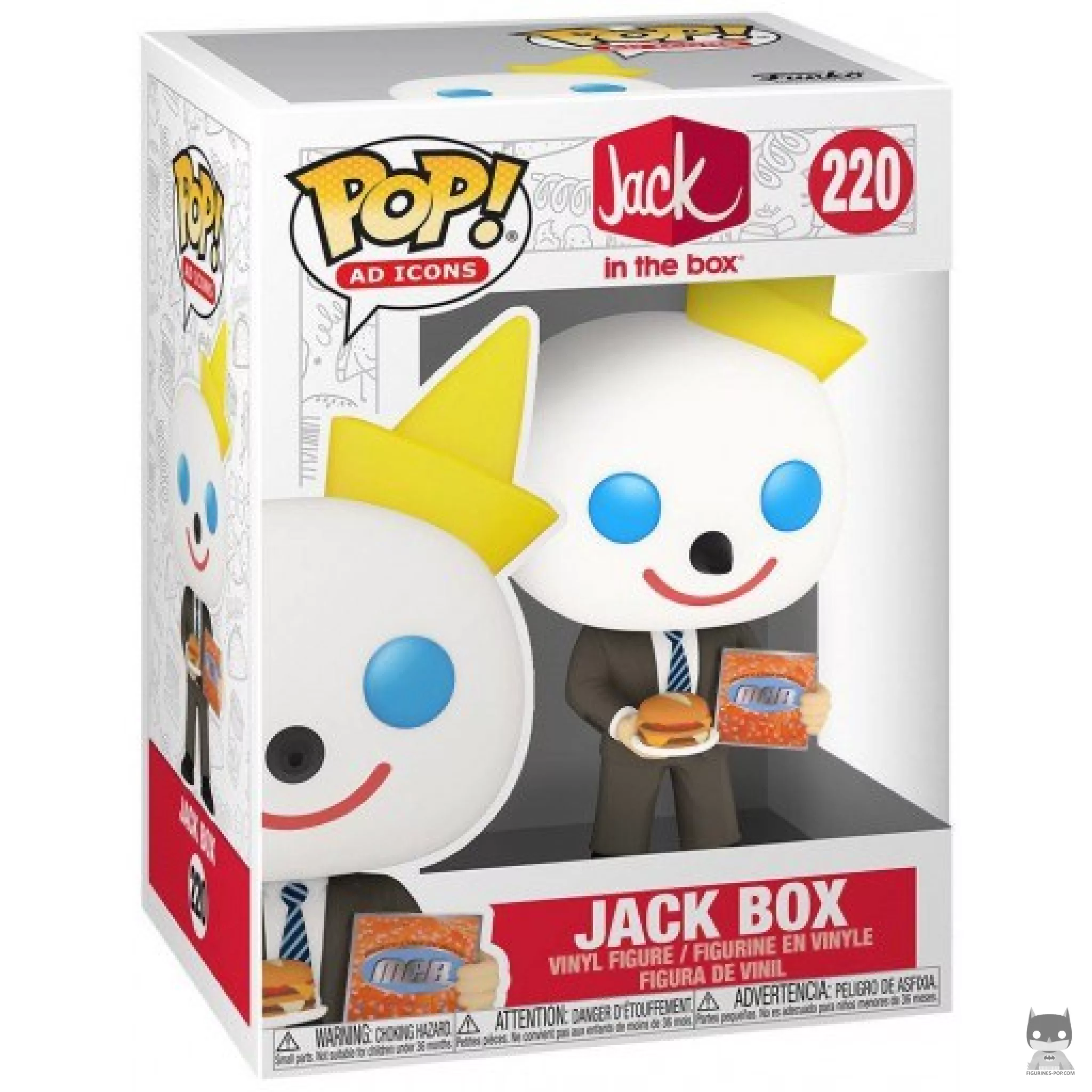 Figurine Funko POP Jack Box (Burger) avec boîte