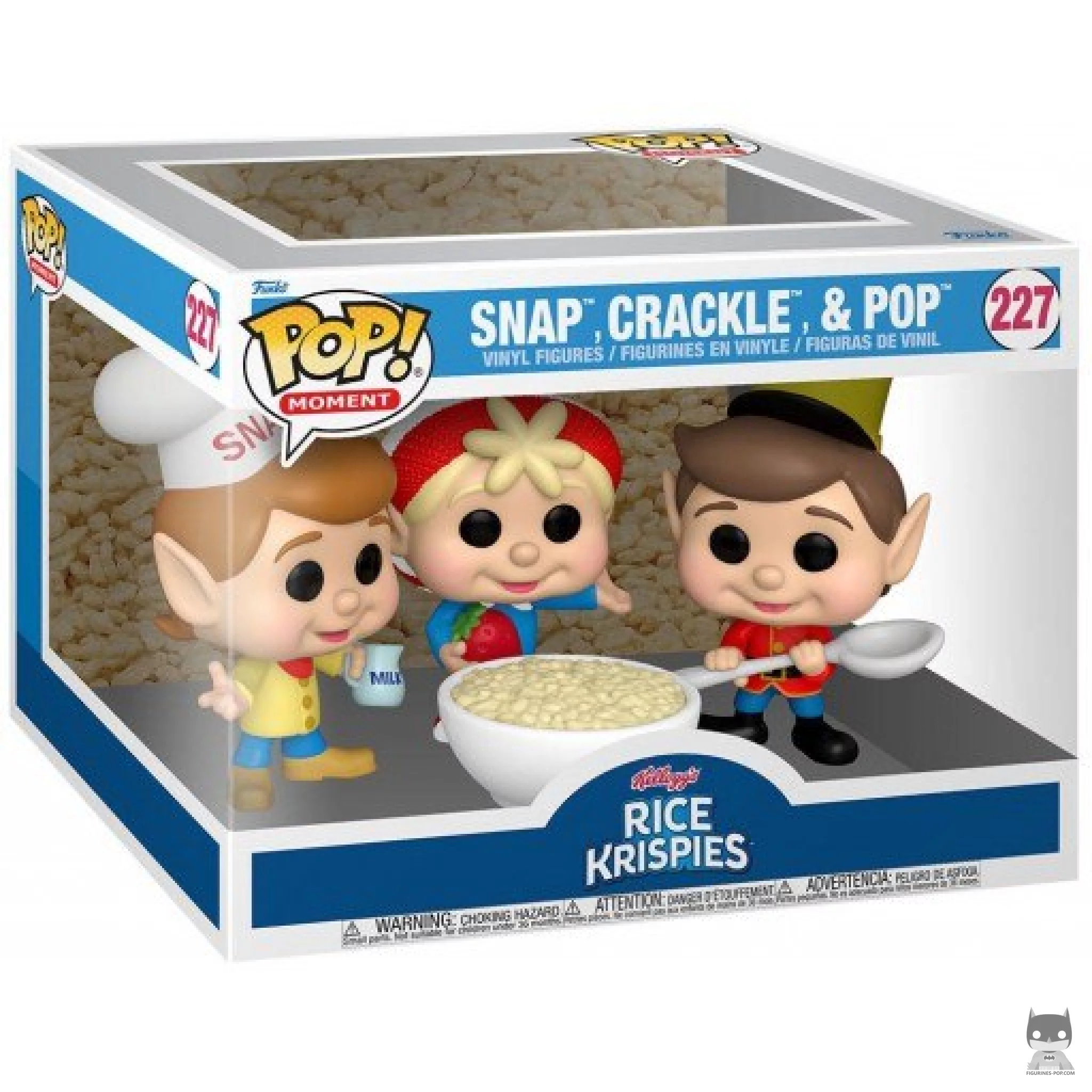 Figurine Funko POP Snap, Crackle & Pop (Rice Crispies Kellog's) avec boîte