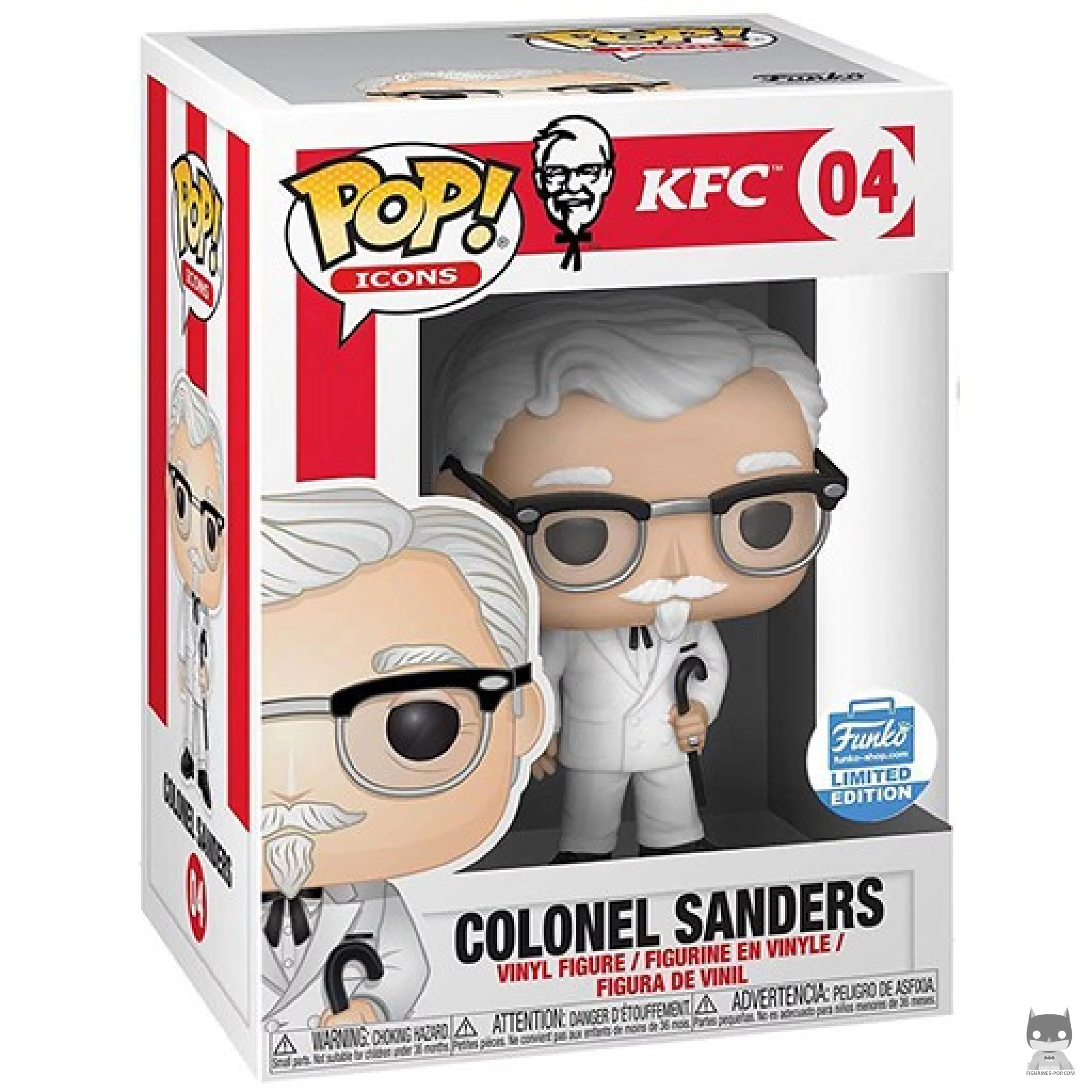Figurine Funko POP Colonel Sanders (Avec Cane) avec boîte
