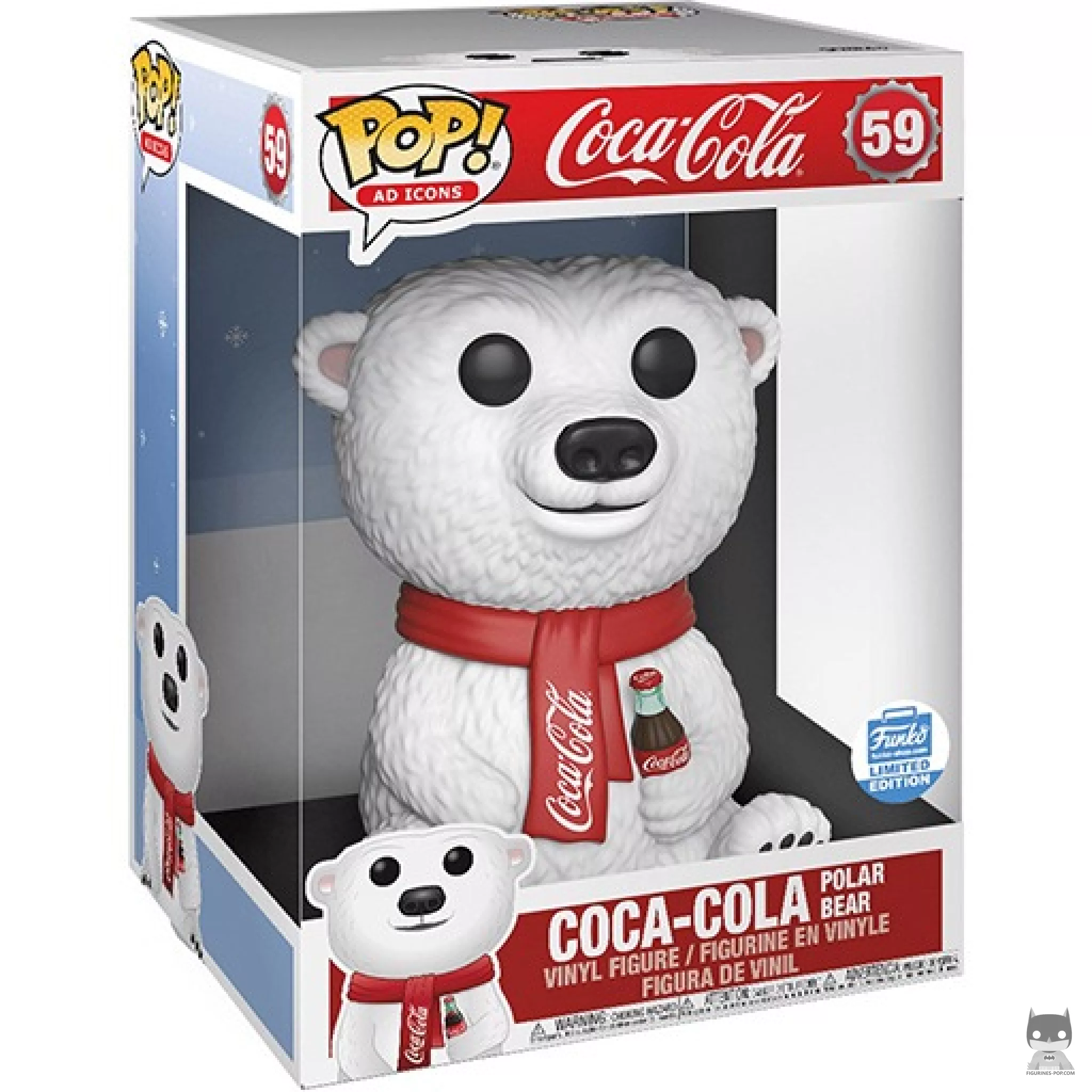 Figurine Funko POP Ours polaire Coca-Cola (Supersized) avec boîte