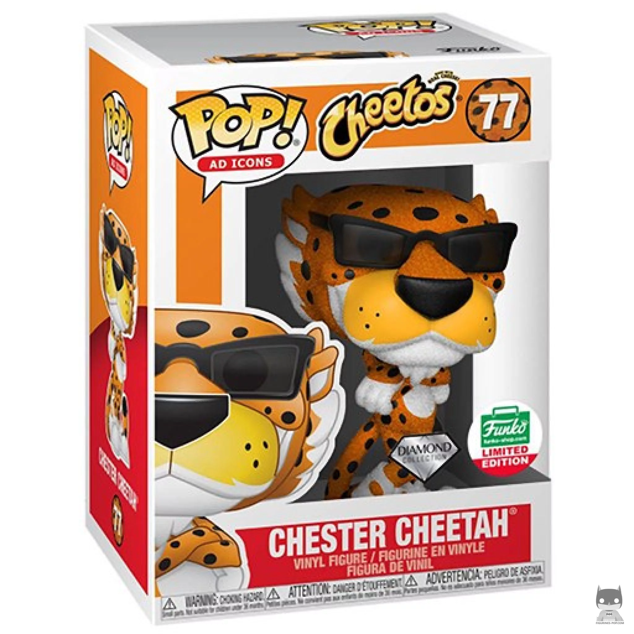 Figurine Funko POP Chester Cheetah (Diamond Glitter) avec boîte