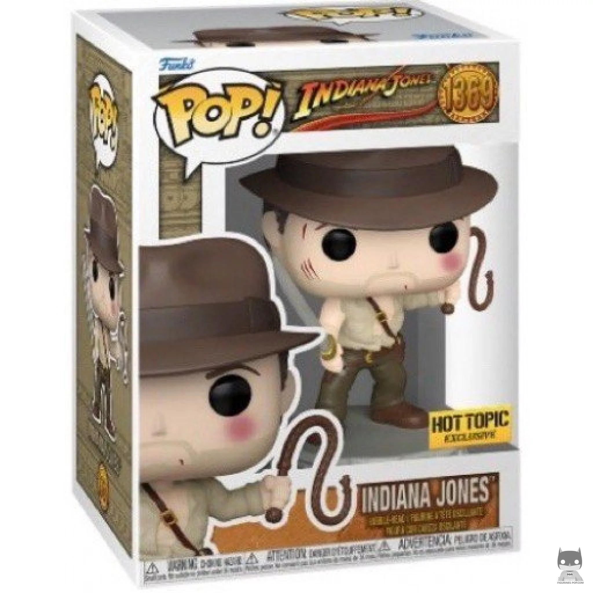 Figurine Funko POP Indiana Jones avec fouet et épée avec boîte
