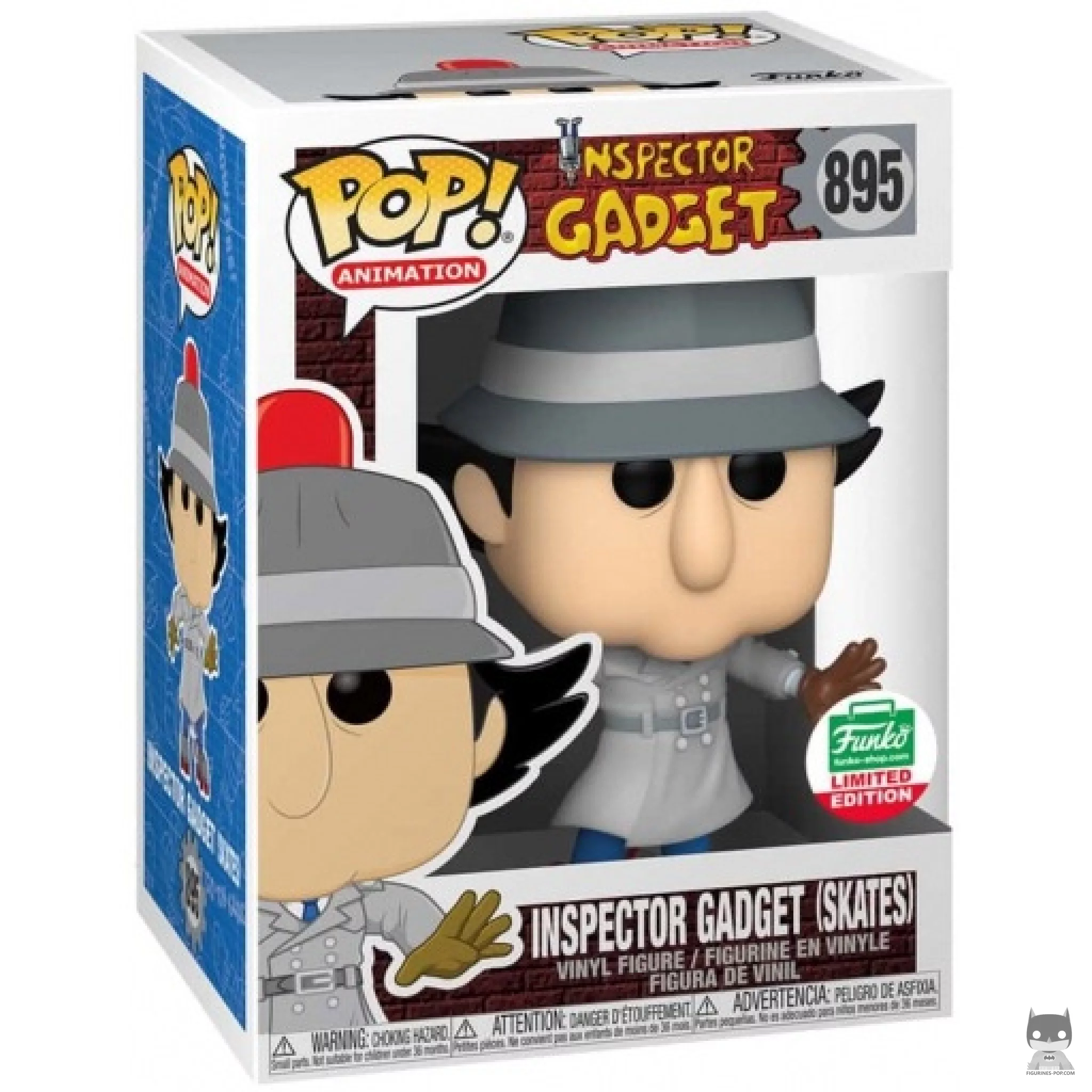 Figurine Funko POP Inspecteur Gadget en rollers avec boîte