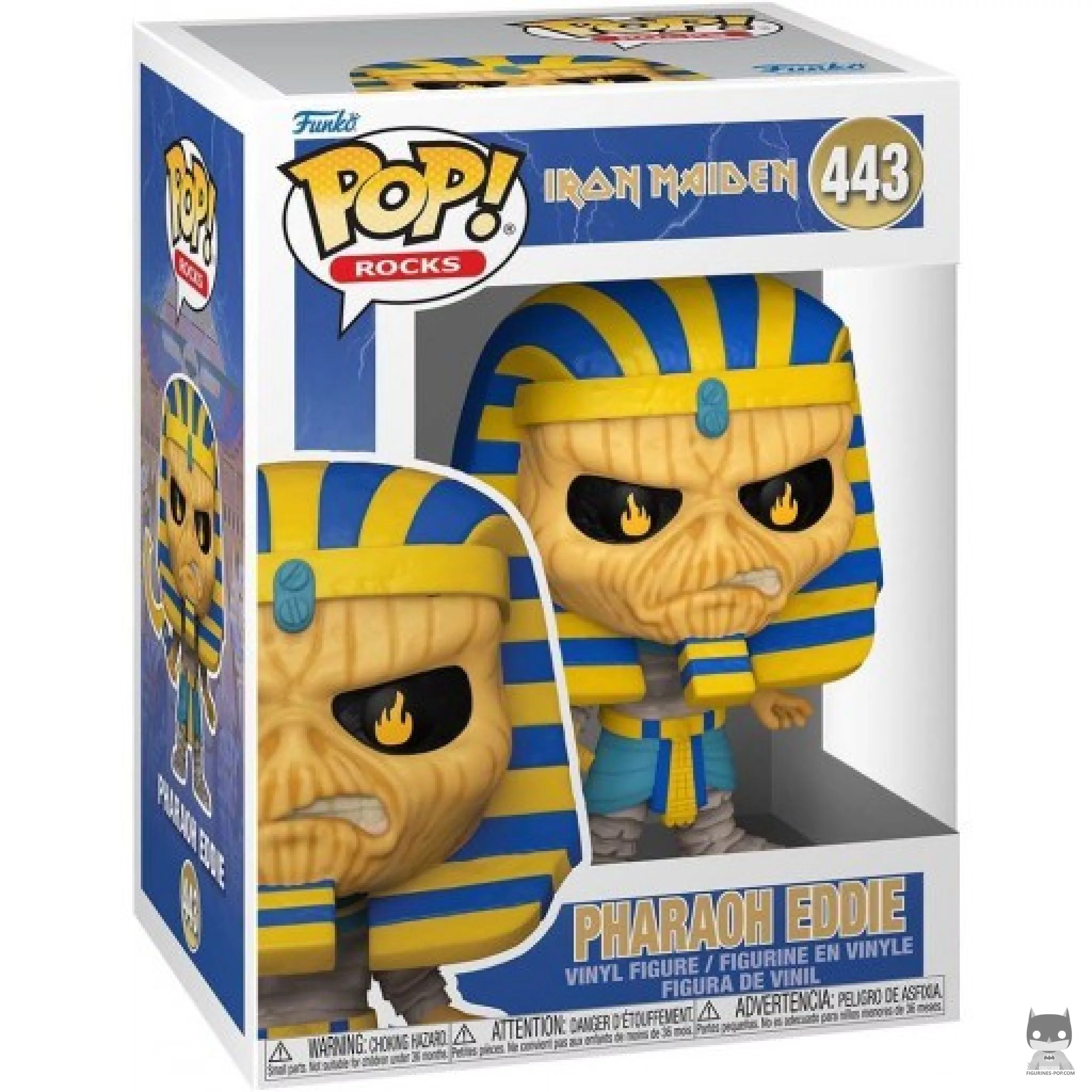 Figurine Funko POP Pharaon Eddie avec boîte