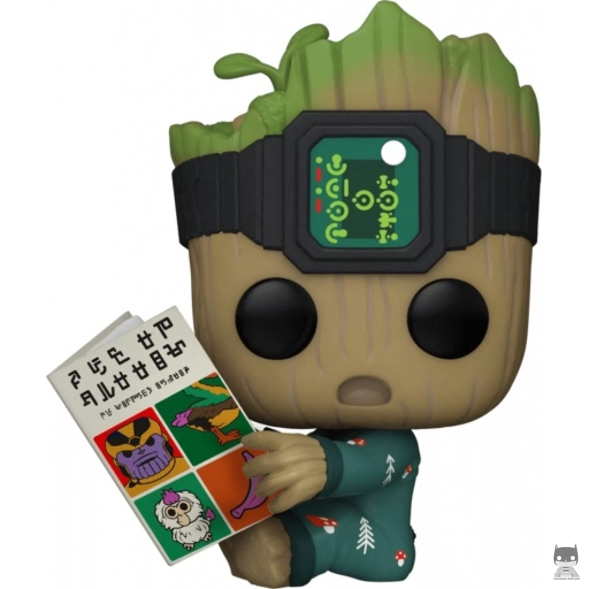Figurine Funko POP Groot en Grenouillère assis (Je s'appelle Groot)