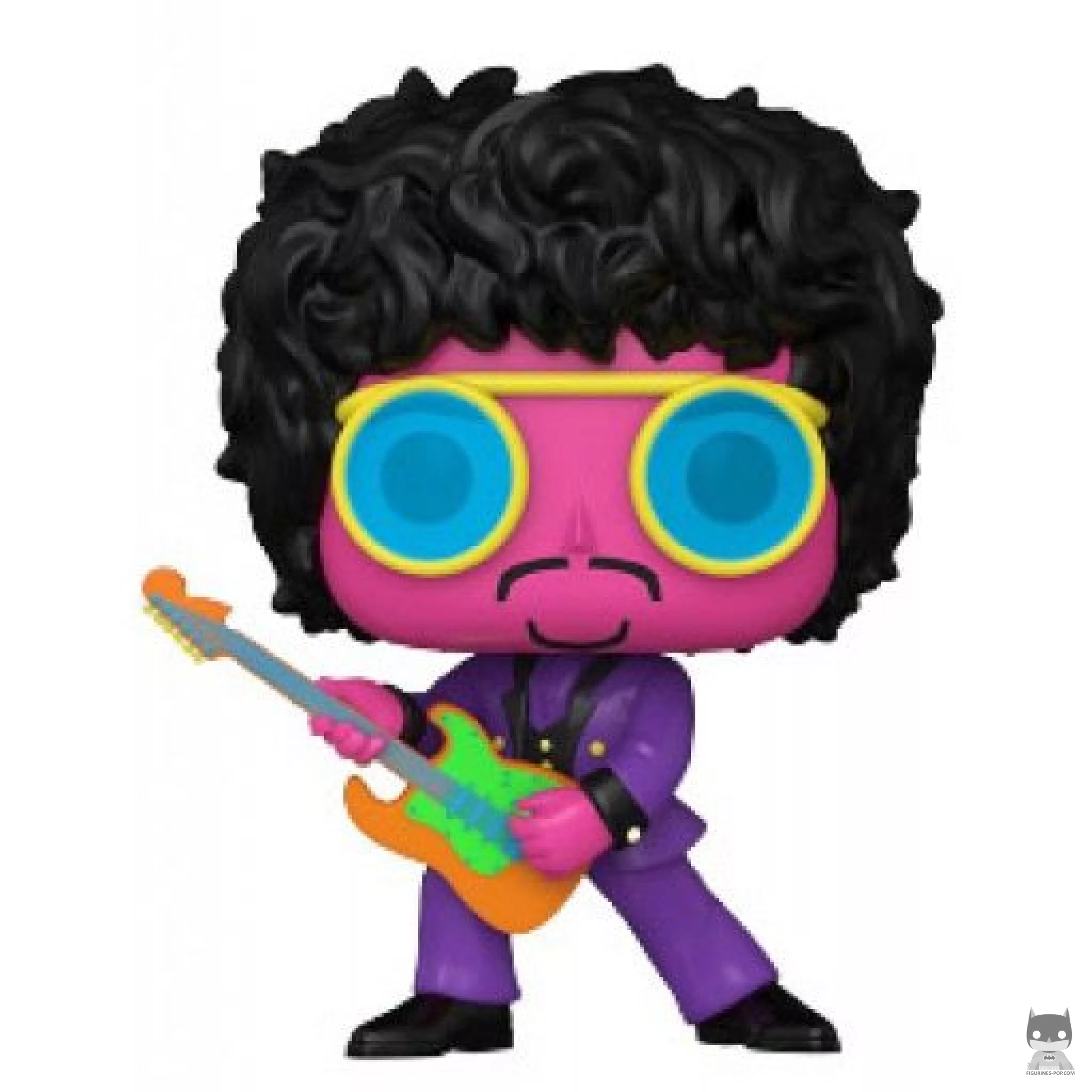 Figurine Funko POP Jimi Hendrix en Costume Violet (Black Light) (Jimi Hendrix)