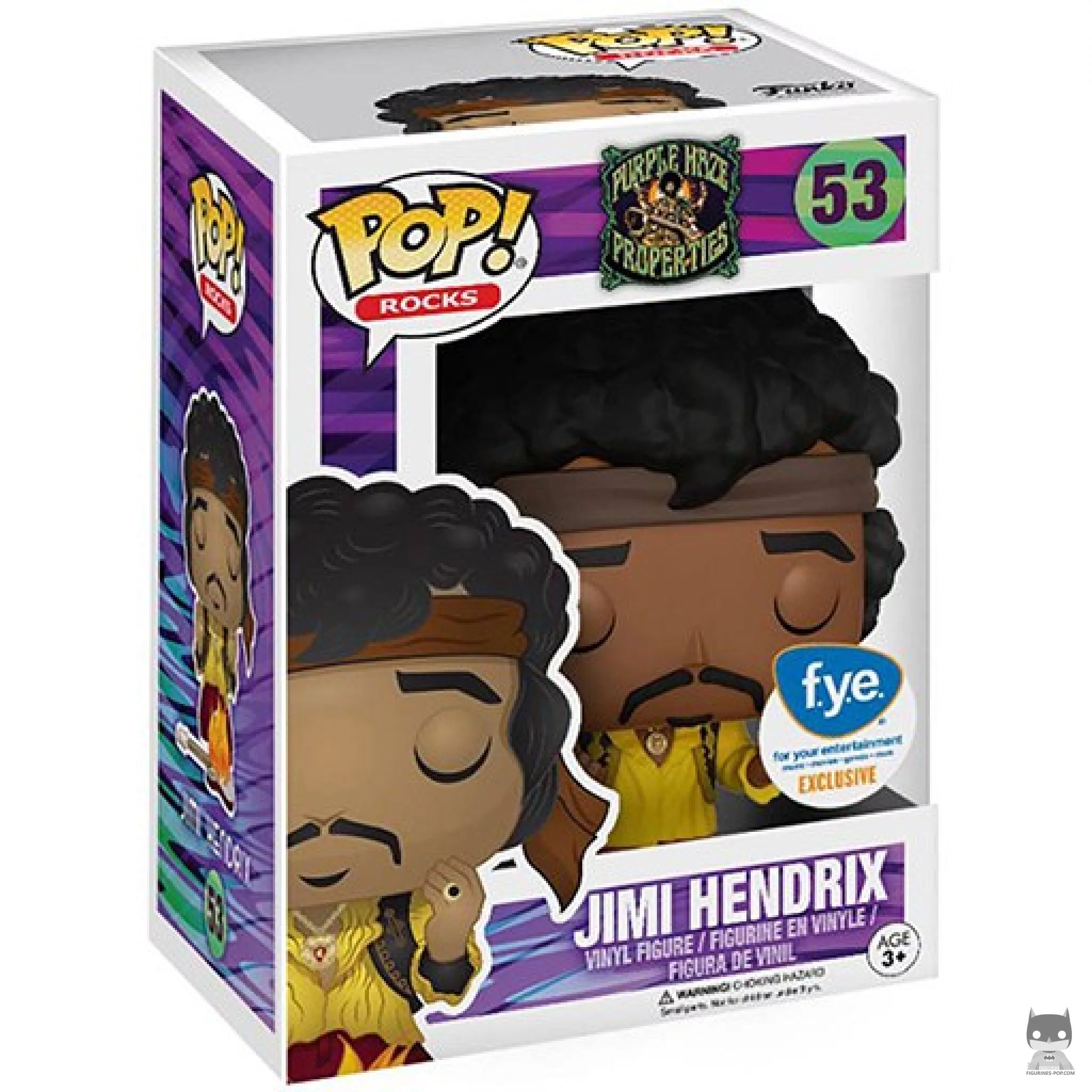 Figurine Funko POP Jimi Hendrix avec boîte