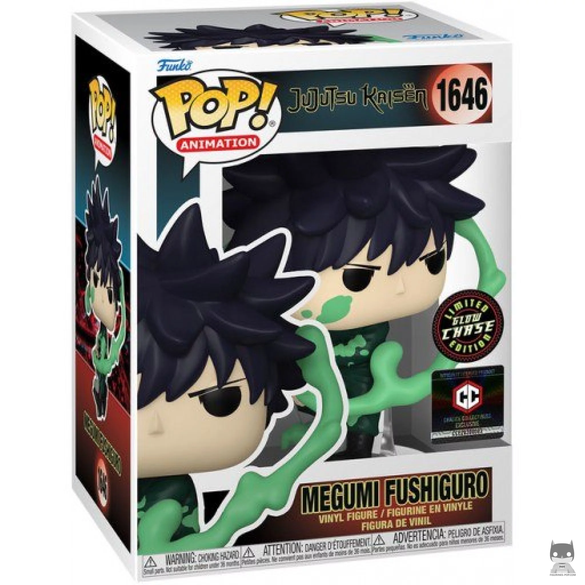 Figurine Funko POP Megumi Fushiguro (Chase & Glow in the Dark) avec boîte