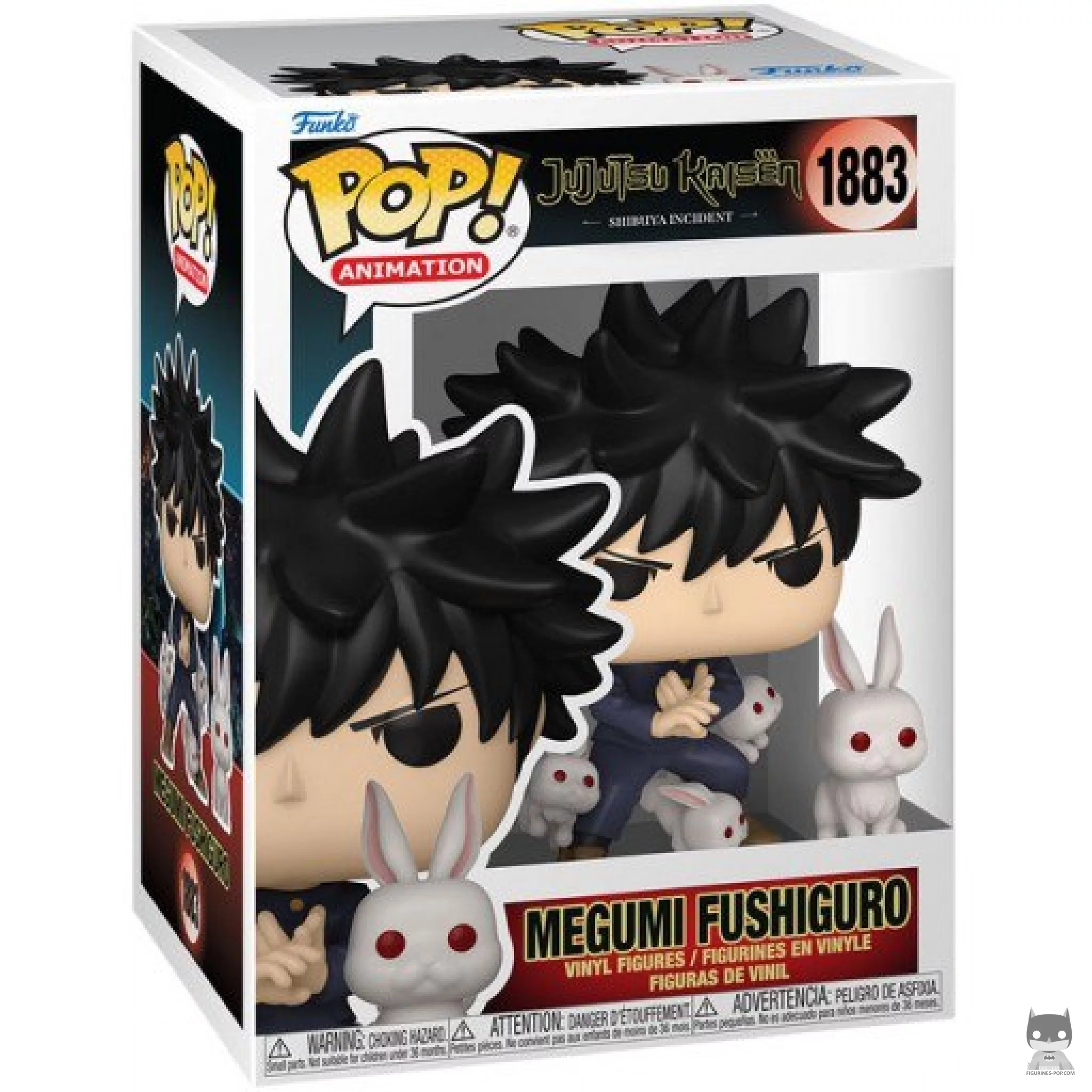 Figurine Funko POP Megumi Fushiguro avec Lapins avec boîte